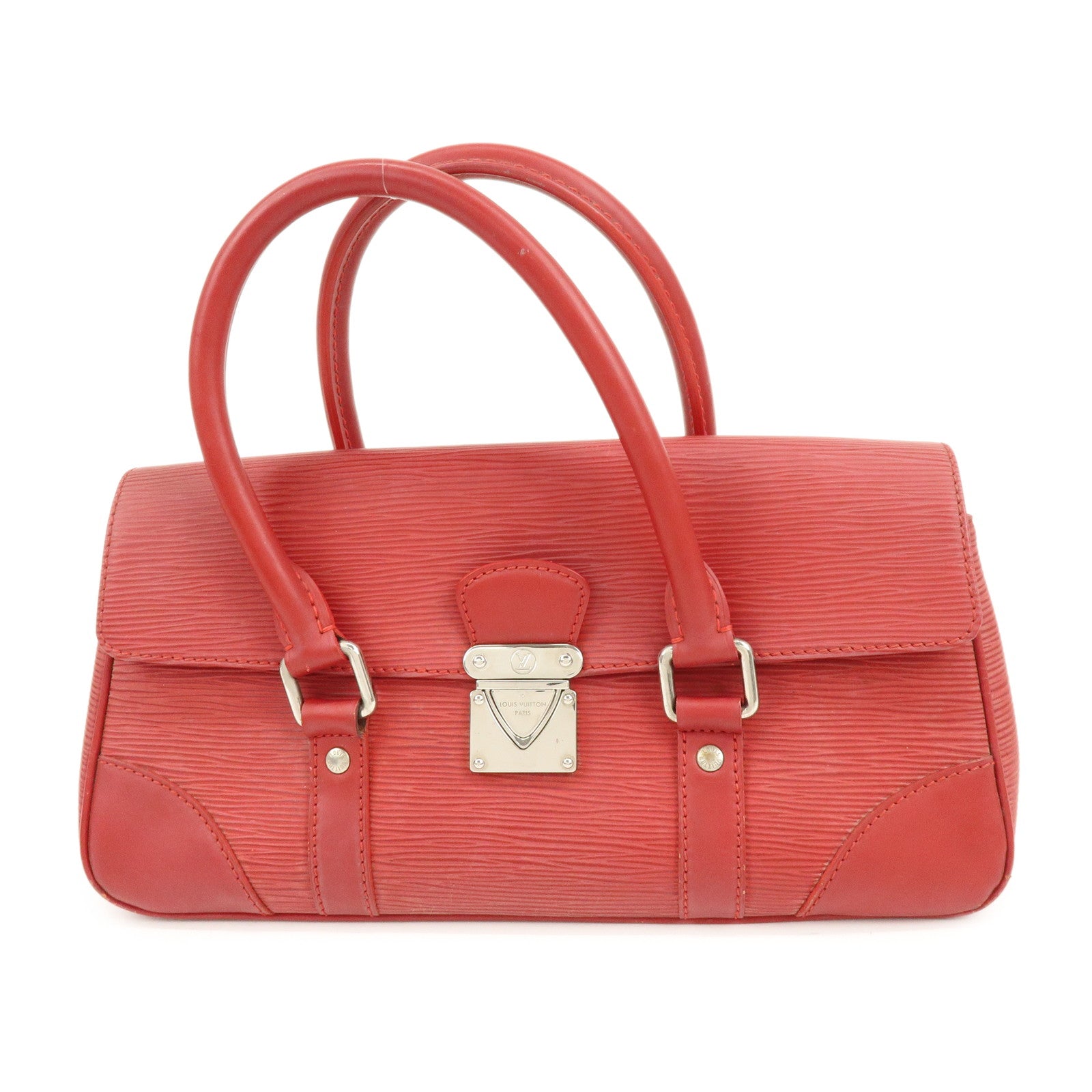 Louis Vuitton Epi Leather Segur PM Hand Bag Rouge M5882E