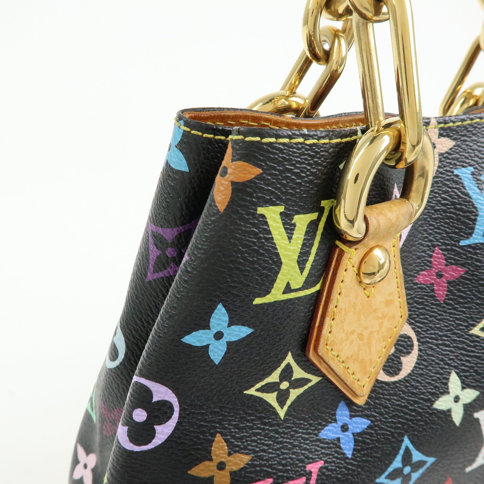 Louis Vuitton Monogram Multicolor Audra Hand Bag Noir Black M40048