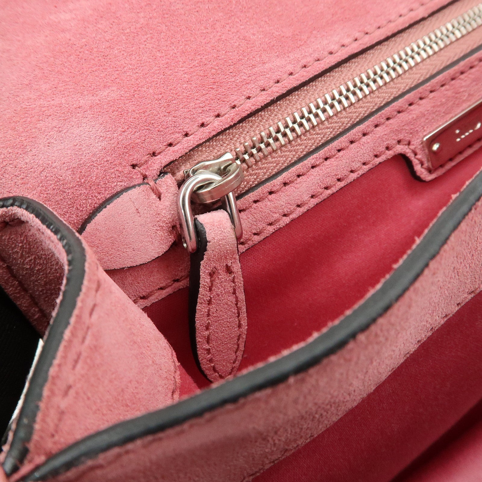 MIU MIU Madras Leather Shoulder Bag Crossbody Bag 5BH087 Used