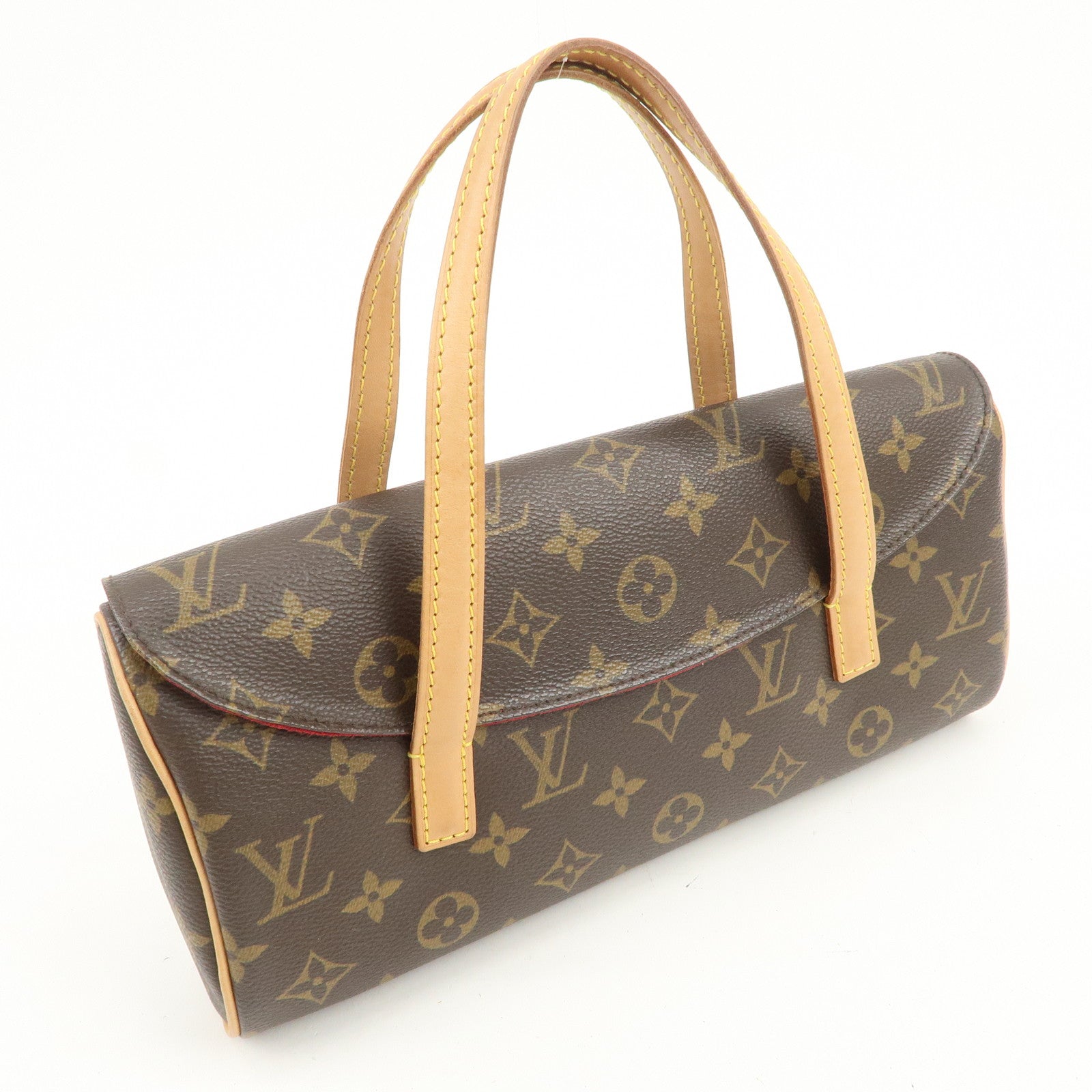 Louis Vuitton Monogram Sonatine Hand Bag Brown M51902