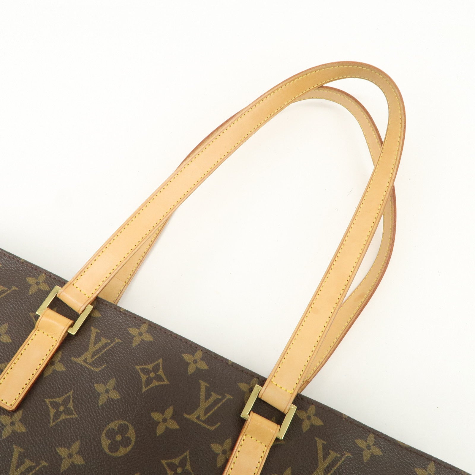 Louis Vuitton Monogram Luco Tote Bag Hand Bag Brown M51155 Used