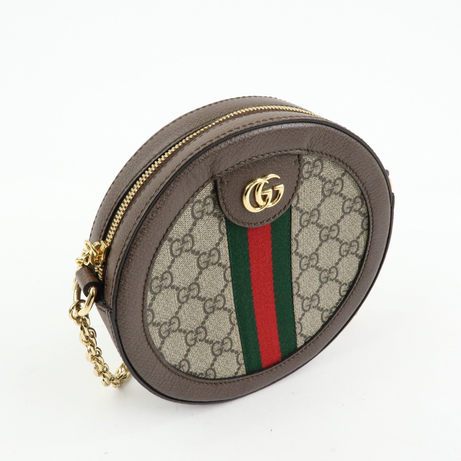 GUCCI Ophidia Sherry GG Superme Leather Shoulder Bag Beige 550618