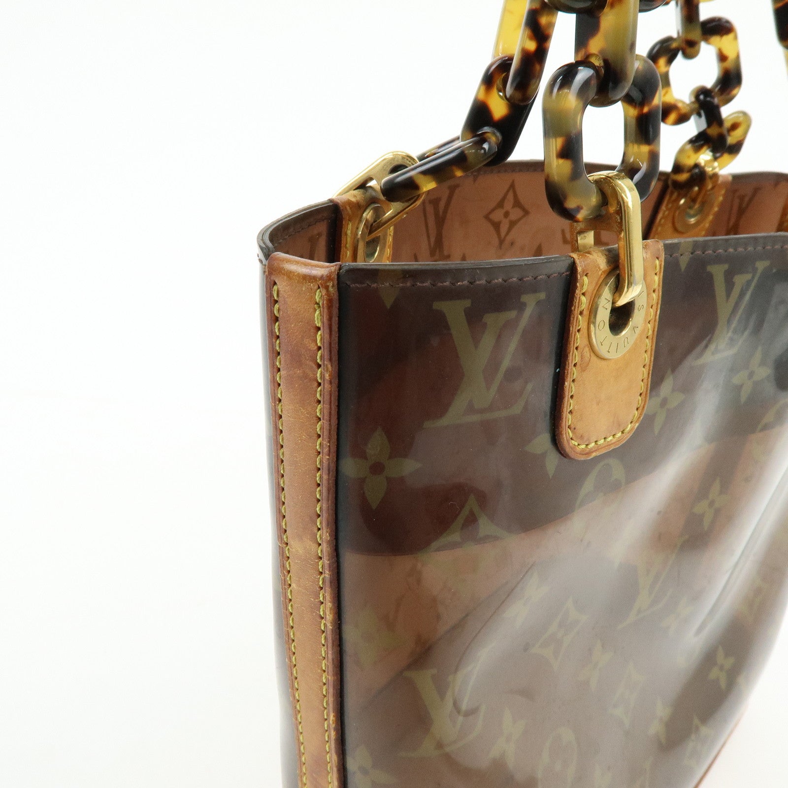 Louis Vuitton Monogram Cabas Ambre PM Tote Bag Clear Brown M92502