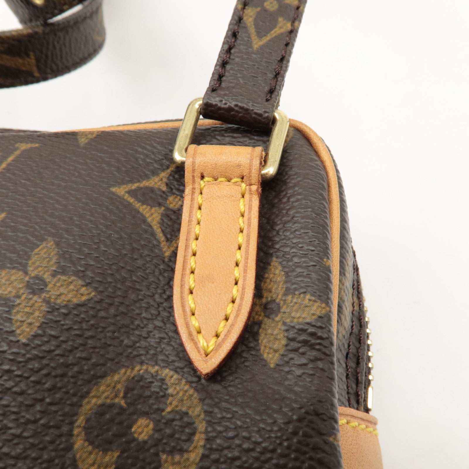 Louis Vuitton Monogram Pochette Marly Bandouliere Bag Brown M51828 Used