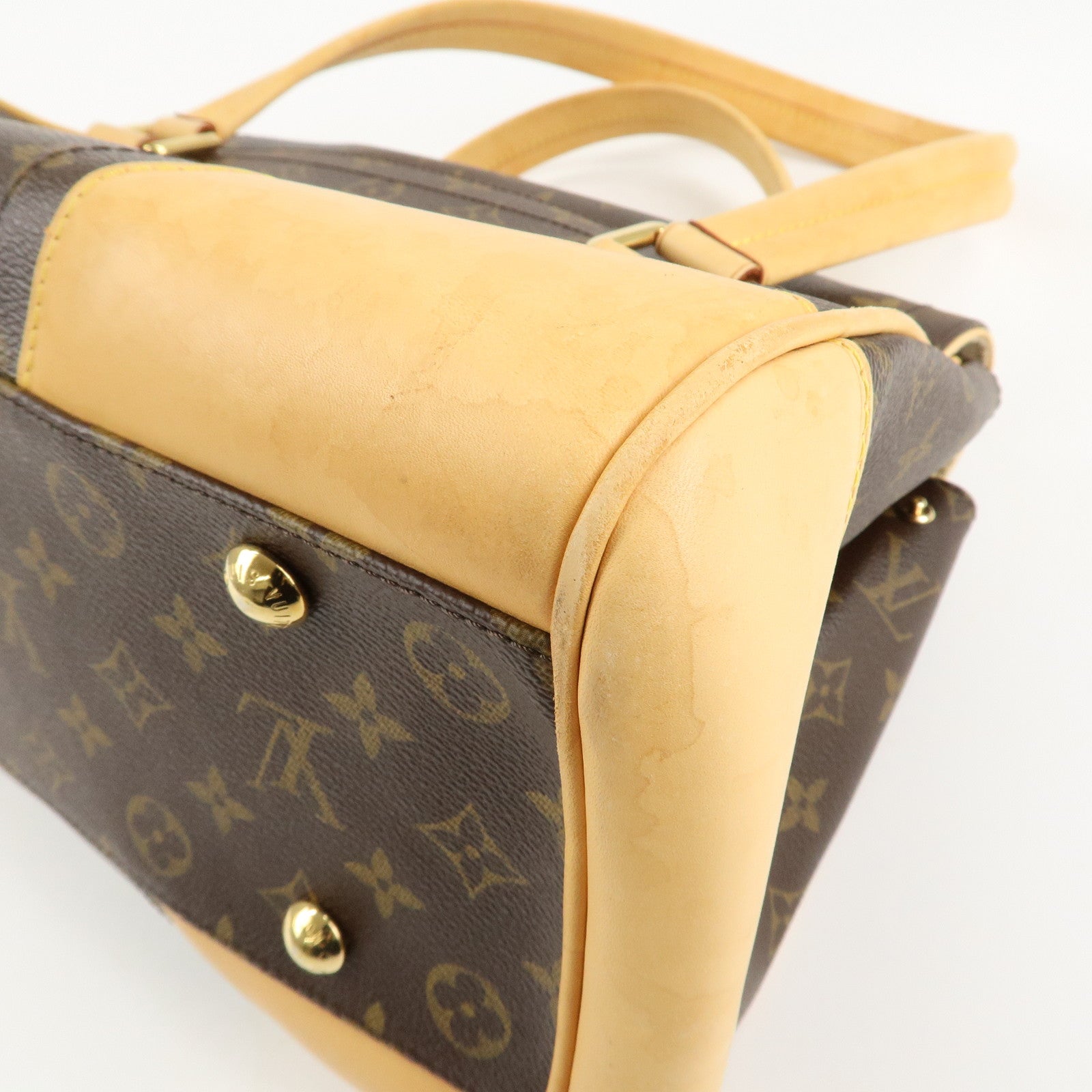Louis Vuitton Monogram Beverly GM Hand Bag Brown M40120 Used