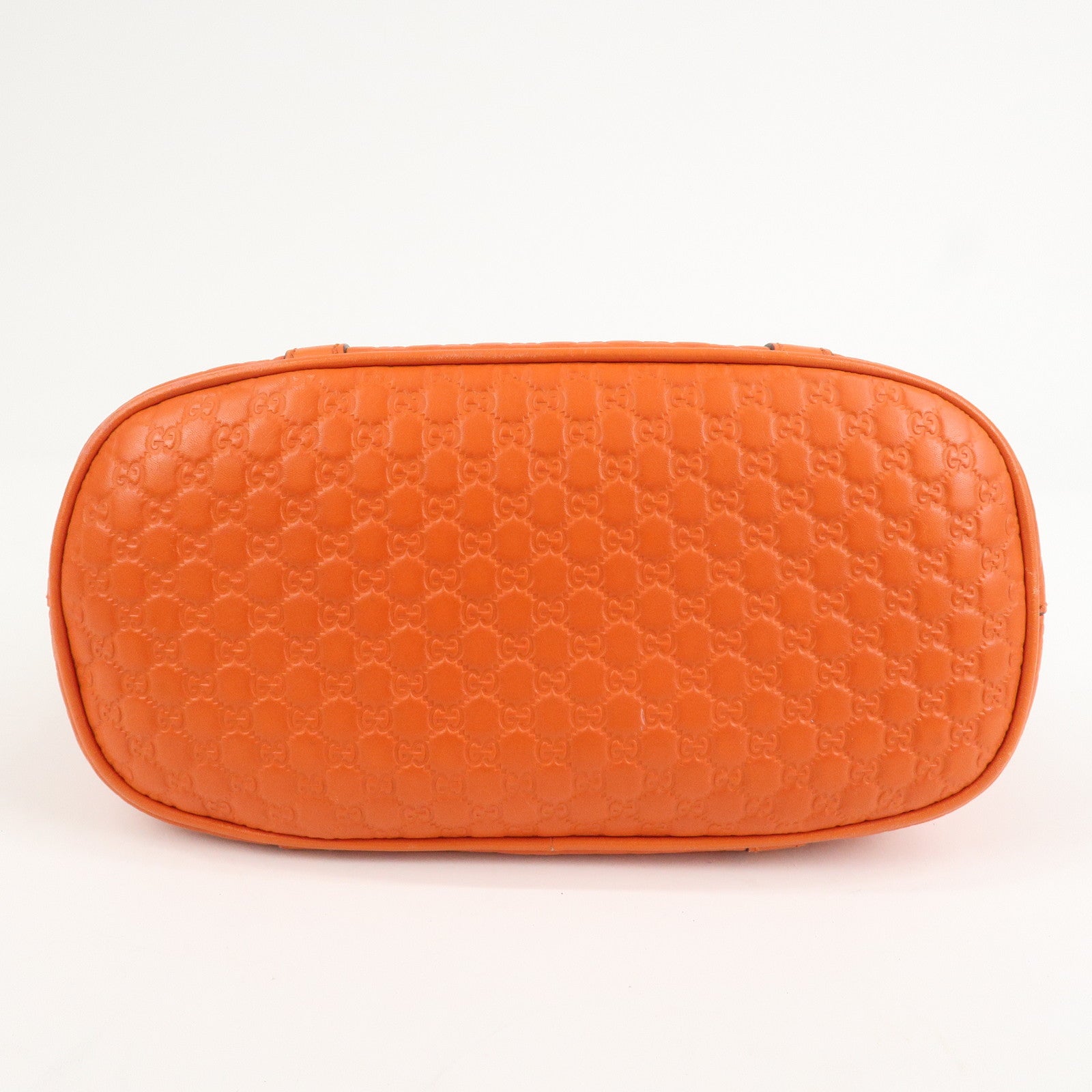 GUCCI Micro Guccissima 2Way Hand Bag Shoulder Bag Orange 449654