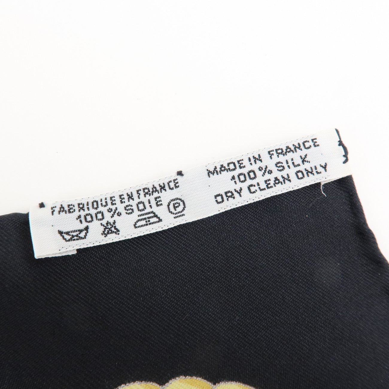 HERMES Carre 90 Silk 100% Scarf LES FOLIES DU CIEL Black Multicolor Used