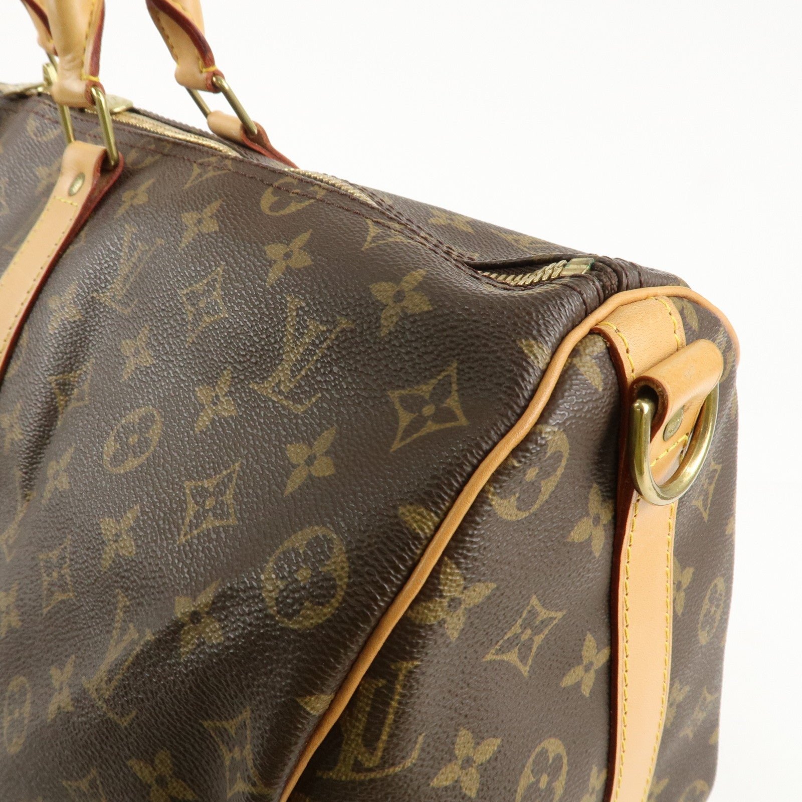 Louis Vuitton Monogram Keep All 50 Boston Bag Brown M41416 Used