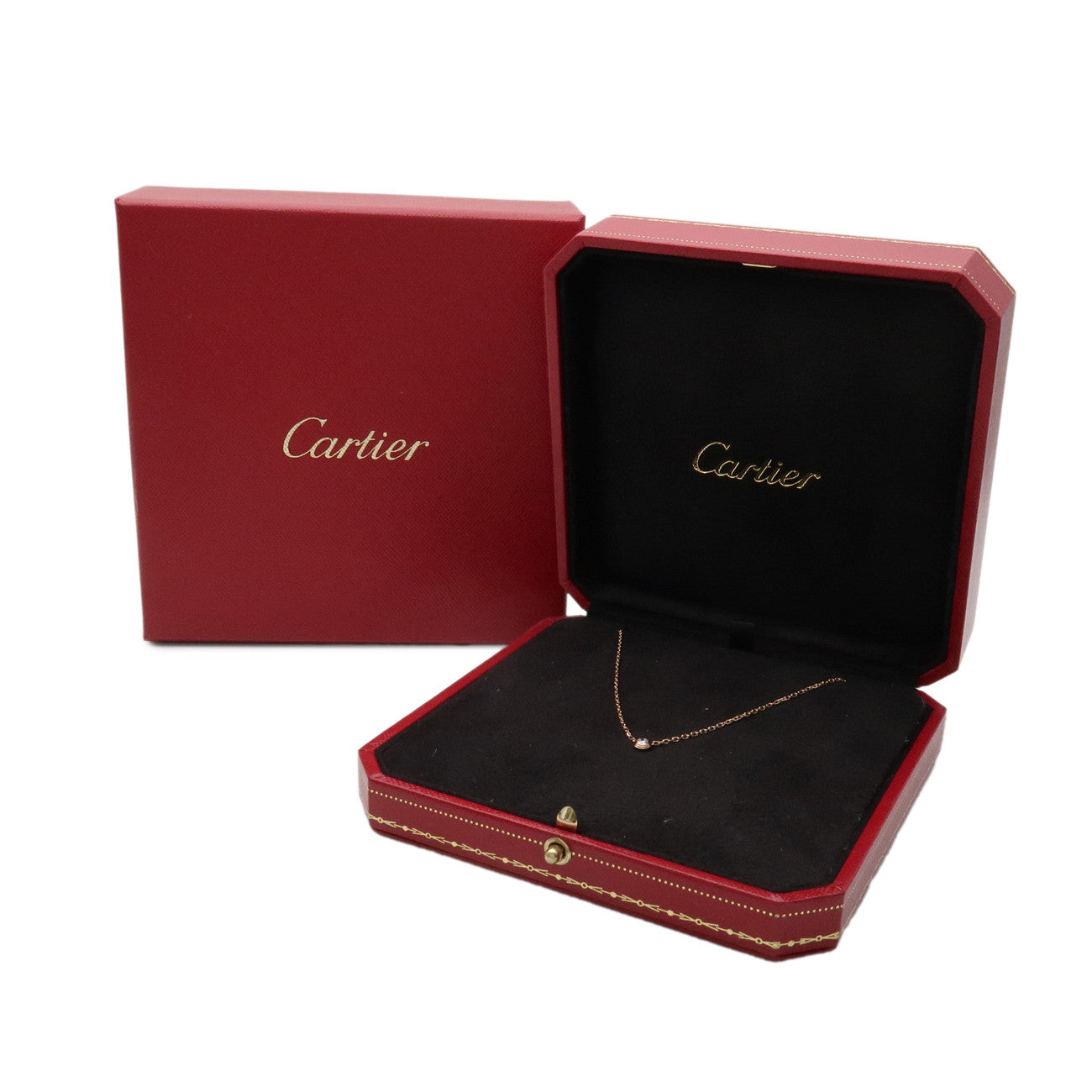 Cartier D'amour 1P Diamond Necklace SM K18 750PG Rose Gold B7215700