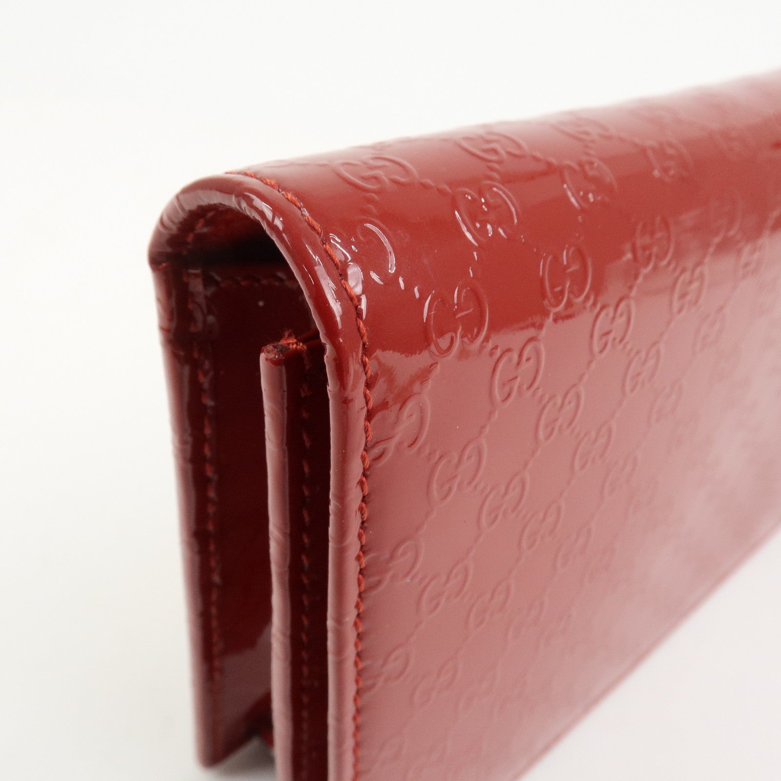 GUCCI Micro Guccissima Leather 2Way Bag Shoulder Bag Red 354086