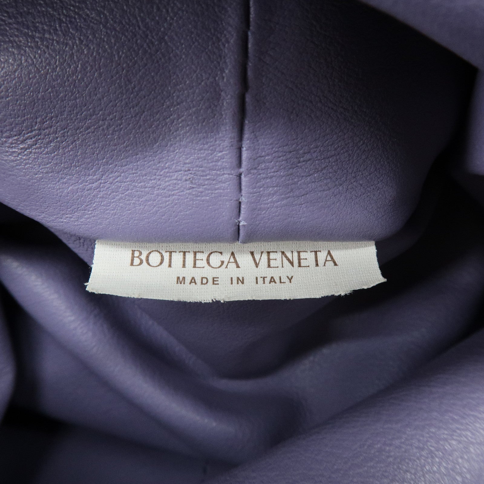 BOTTEGA VENETA Double Knot Leather Hand Bag Purple