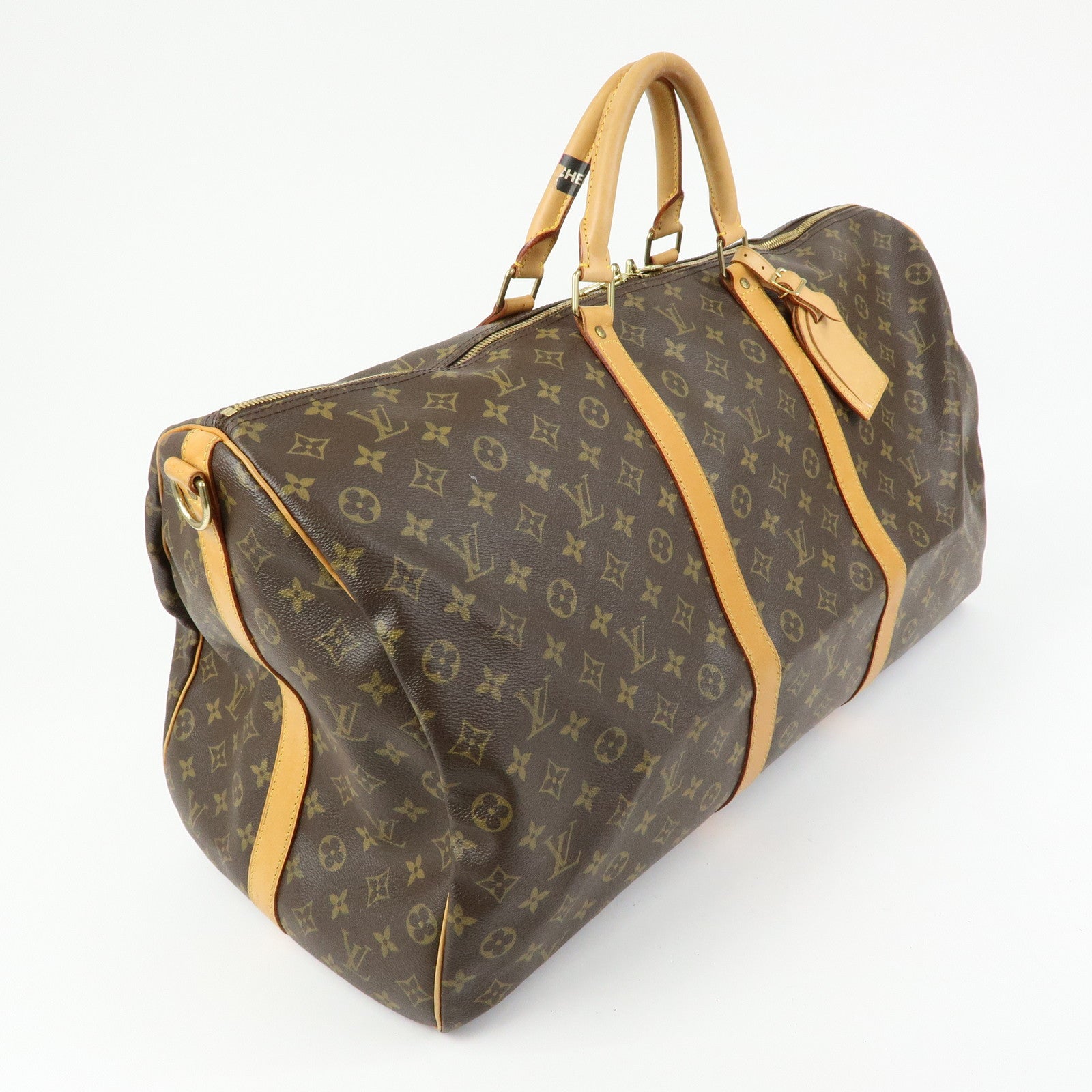 Louis Vuitton Monogram Keep All Bandouliere 60 Boston Bag M41412