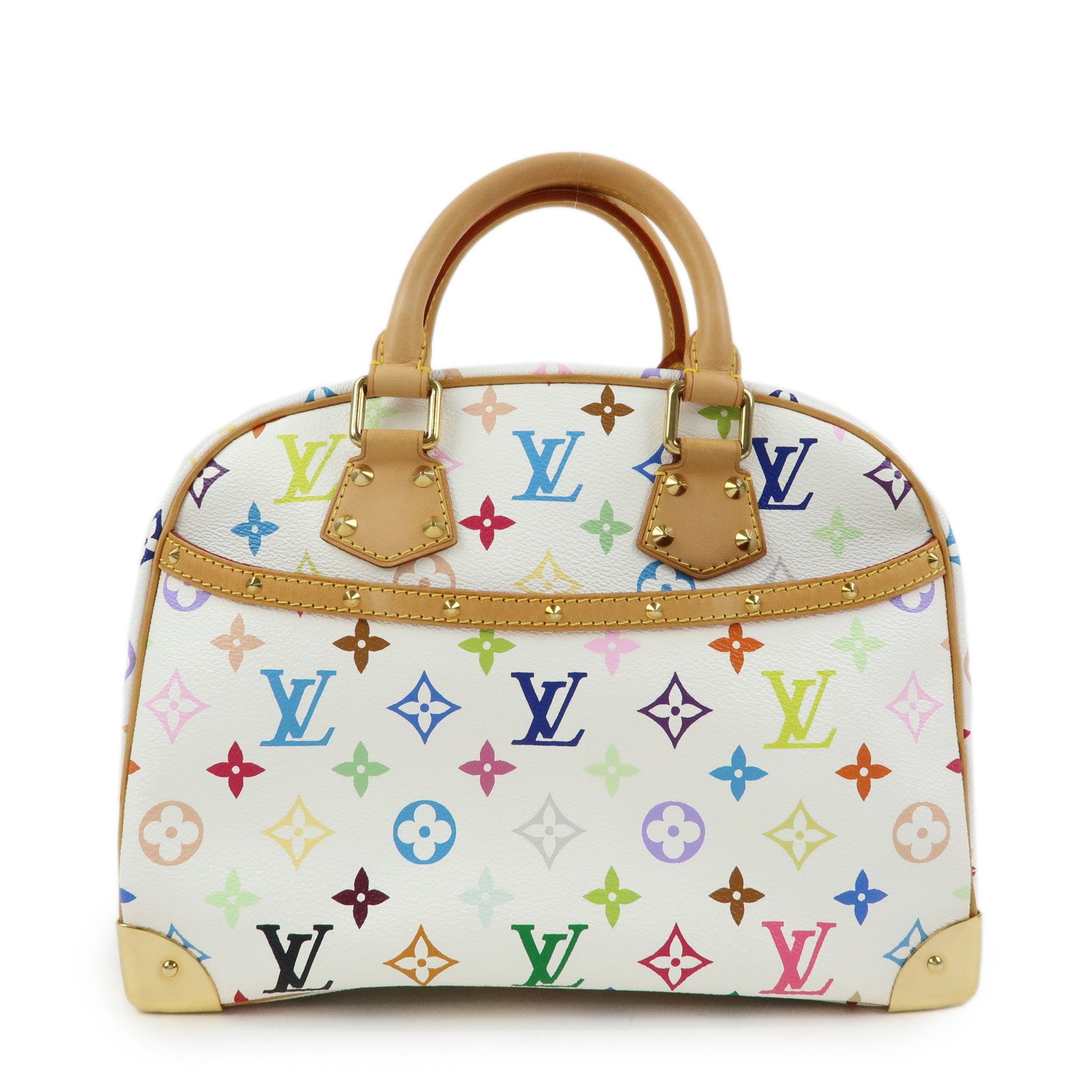 Louis Vuitton Monogram Multicolor Trouville Hand Bag Blanc M92663