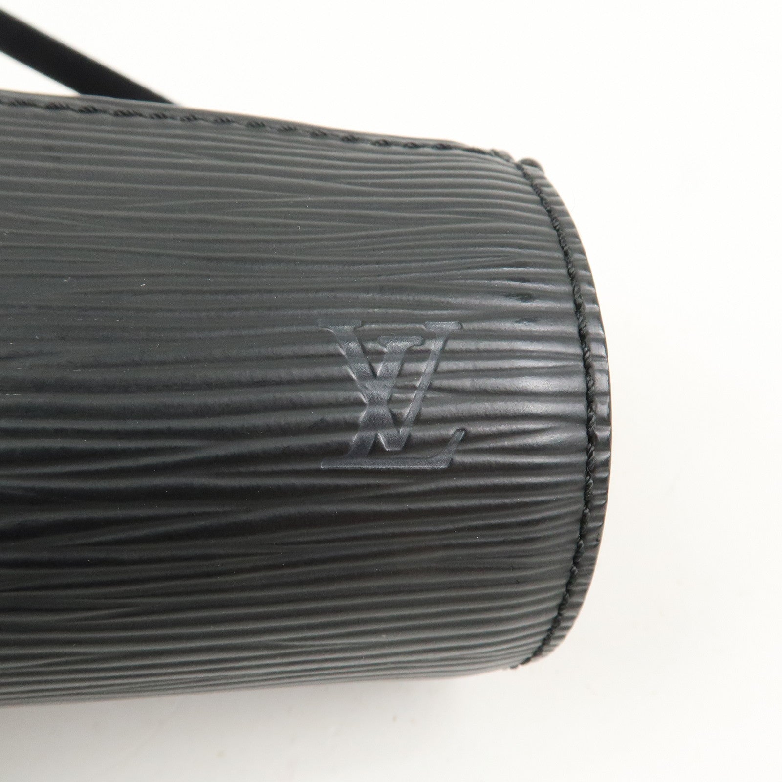 Louis Vuitton Epi Leather Mini Pouch For Soufflot Hand Bag Noir