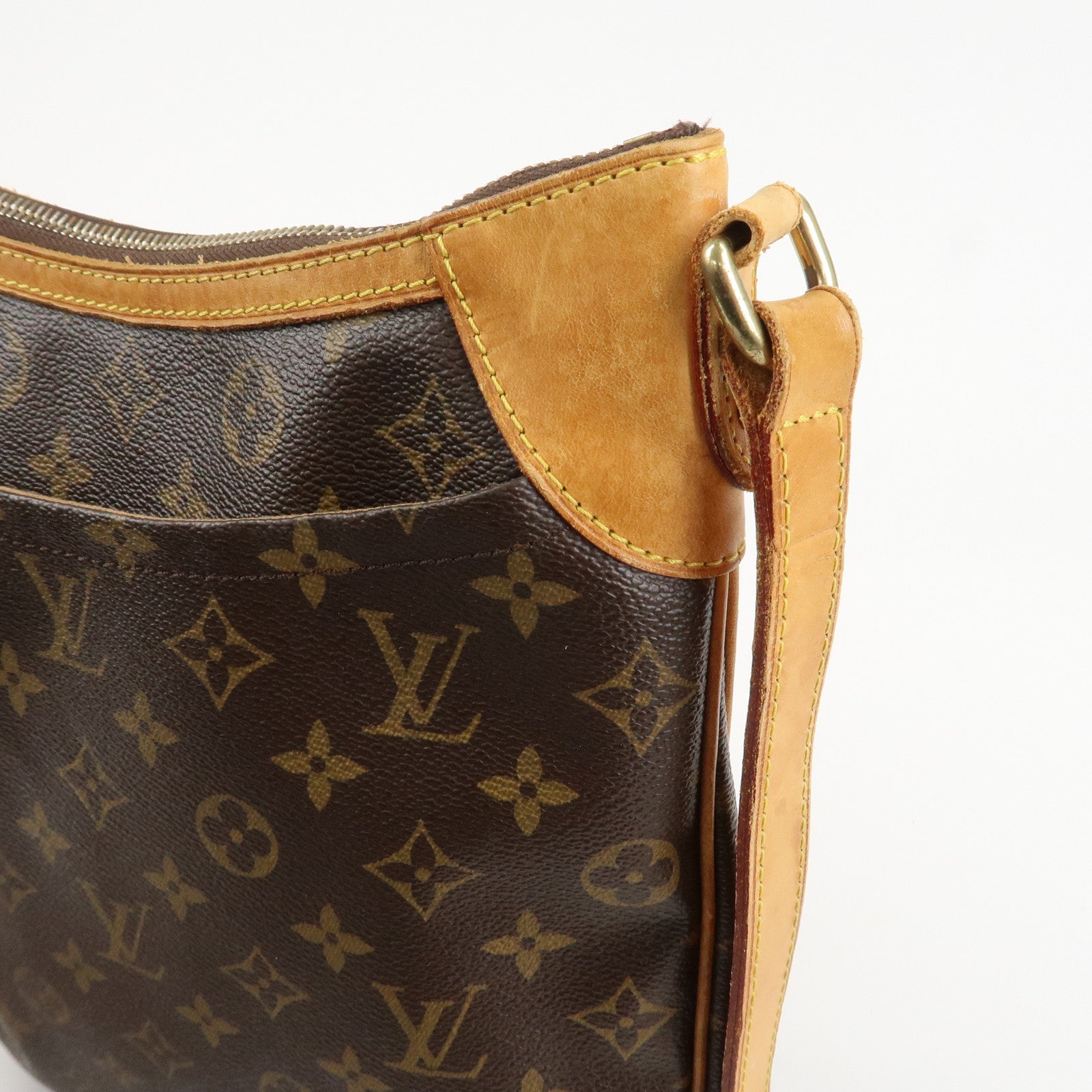 Louis Vuitton Monogram Odeon PM Shoulder Bag Brown M56390 Used