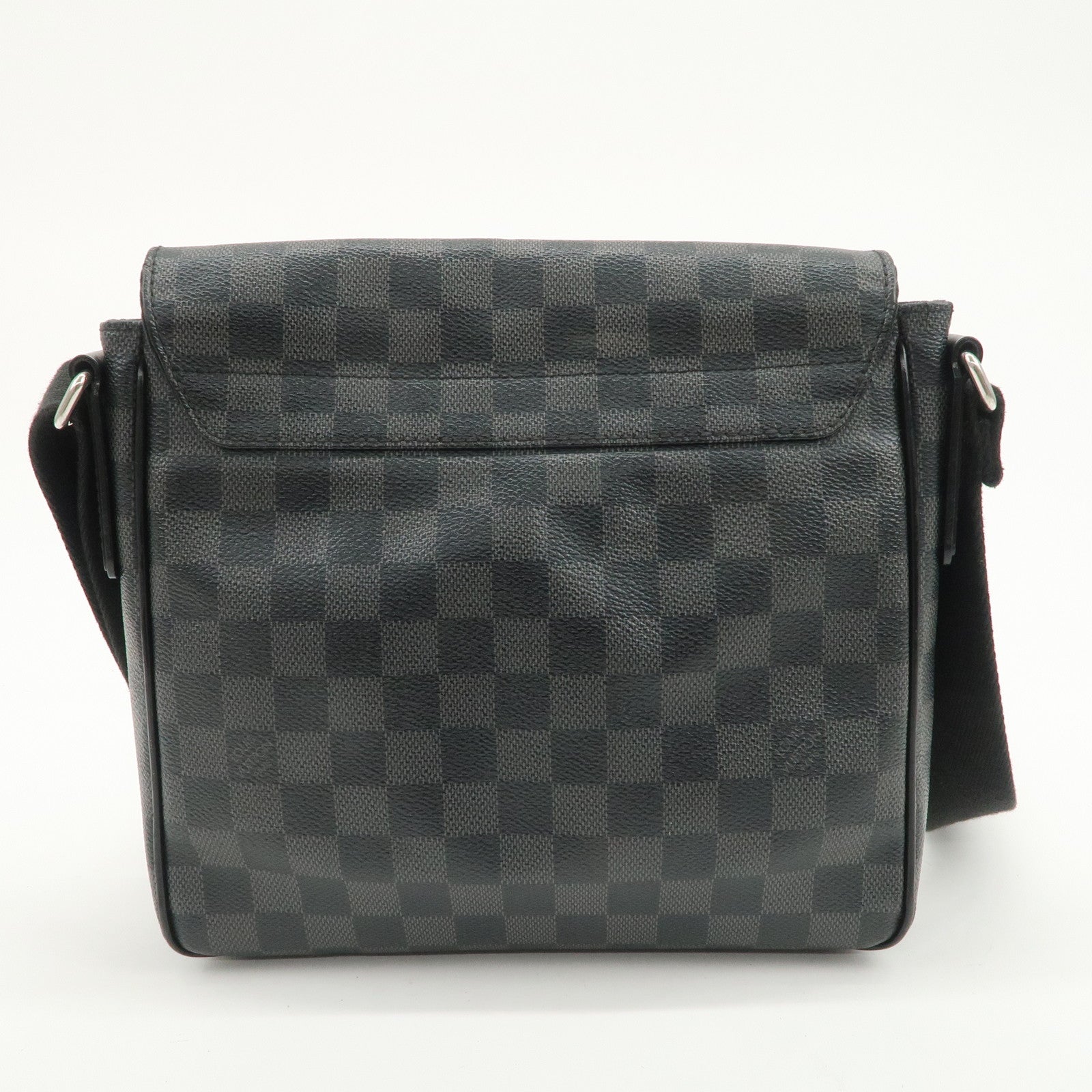Louis Vuitton Damier Graphite District PM Shoulder Bag Noir N41260