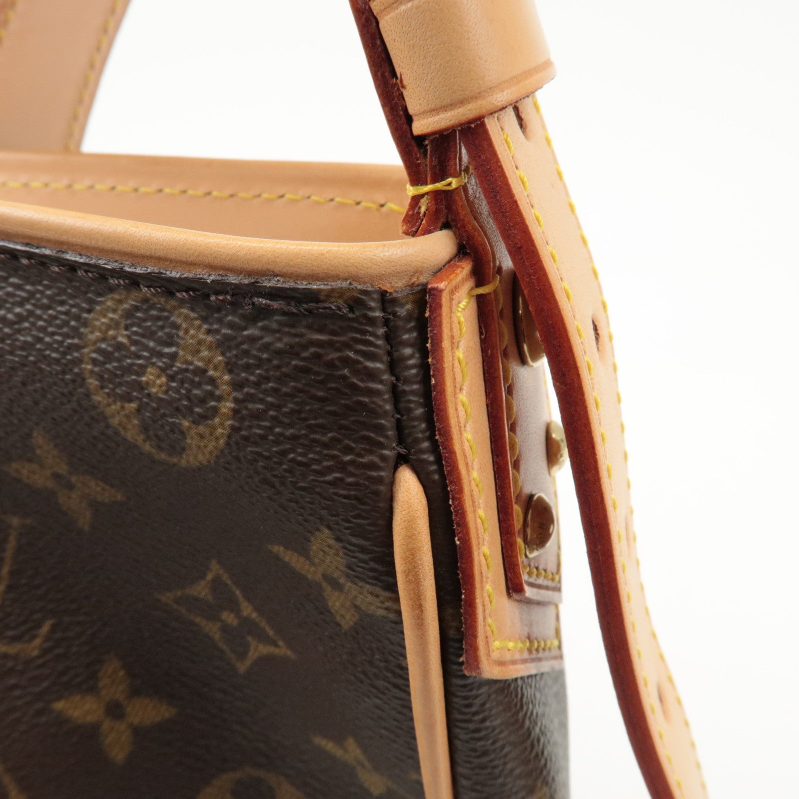 Louis Vuitton Monogram Hudson GM Shoulder Bag Brown M40045 Used