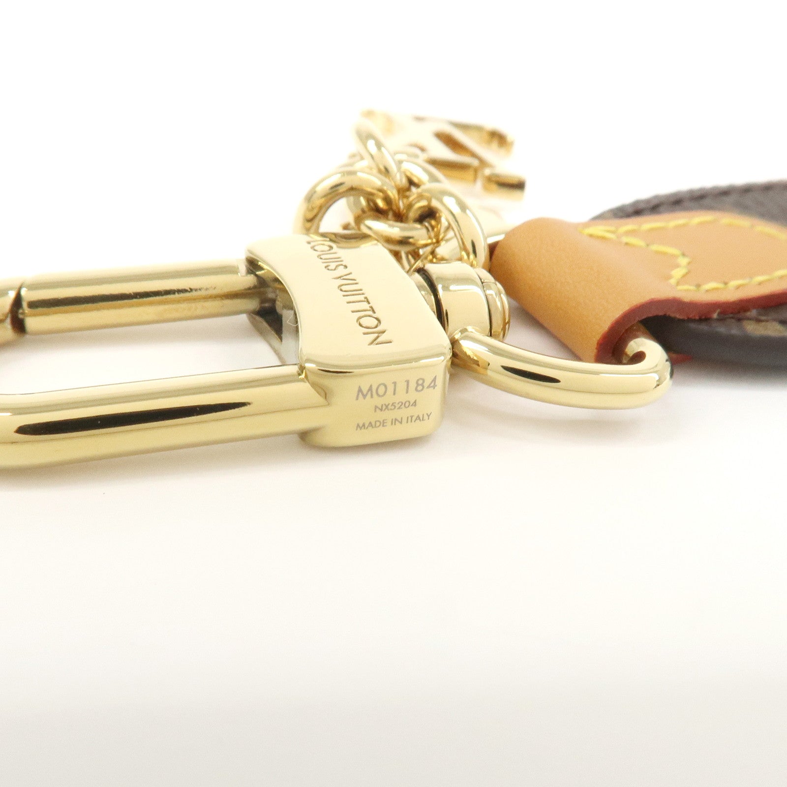 Louis Vuitton Monogram LV Cherished Key Chain Bag Charm M01184