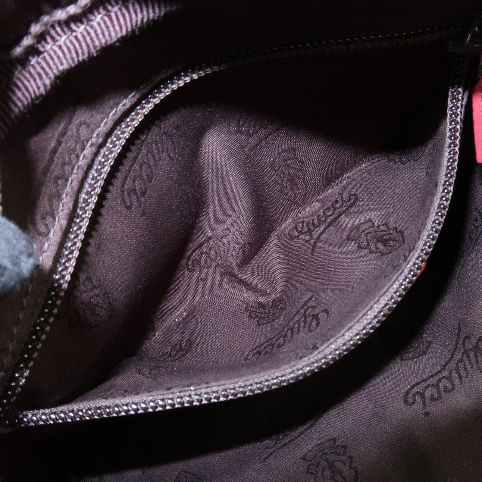 GUCCI GG Imprime GG Supreme Leather Shoulder Bag Pink 201447