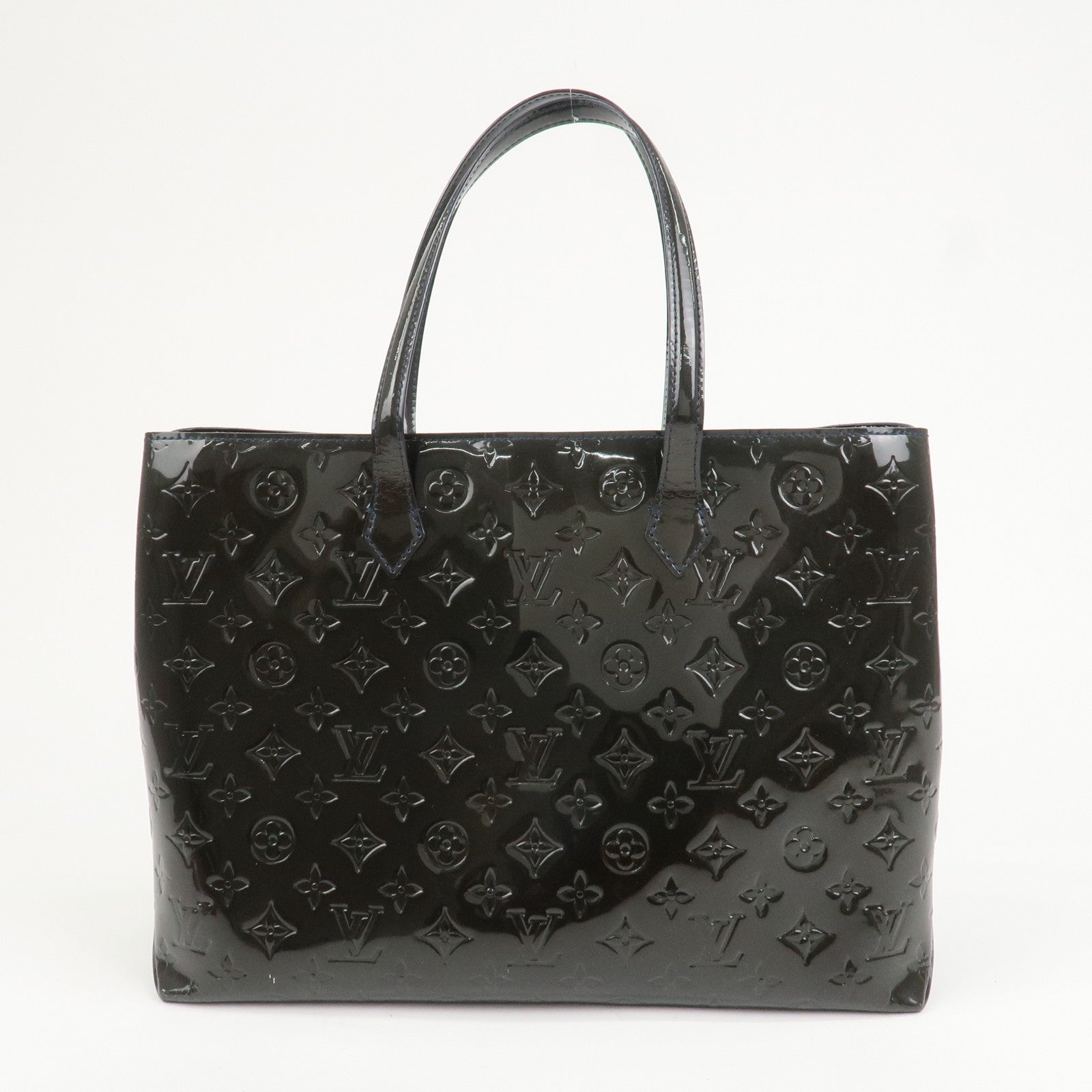 Louis Vuitton Monogram Vernis Leather Wilshire MM Hand Bag M91439