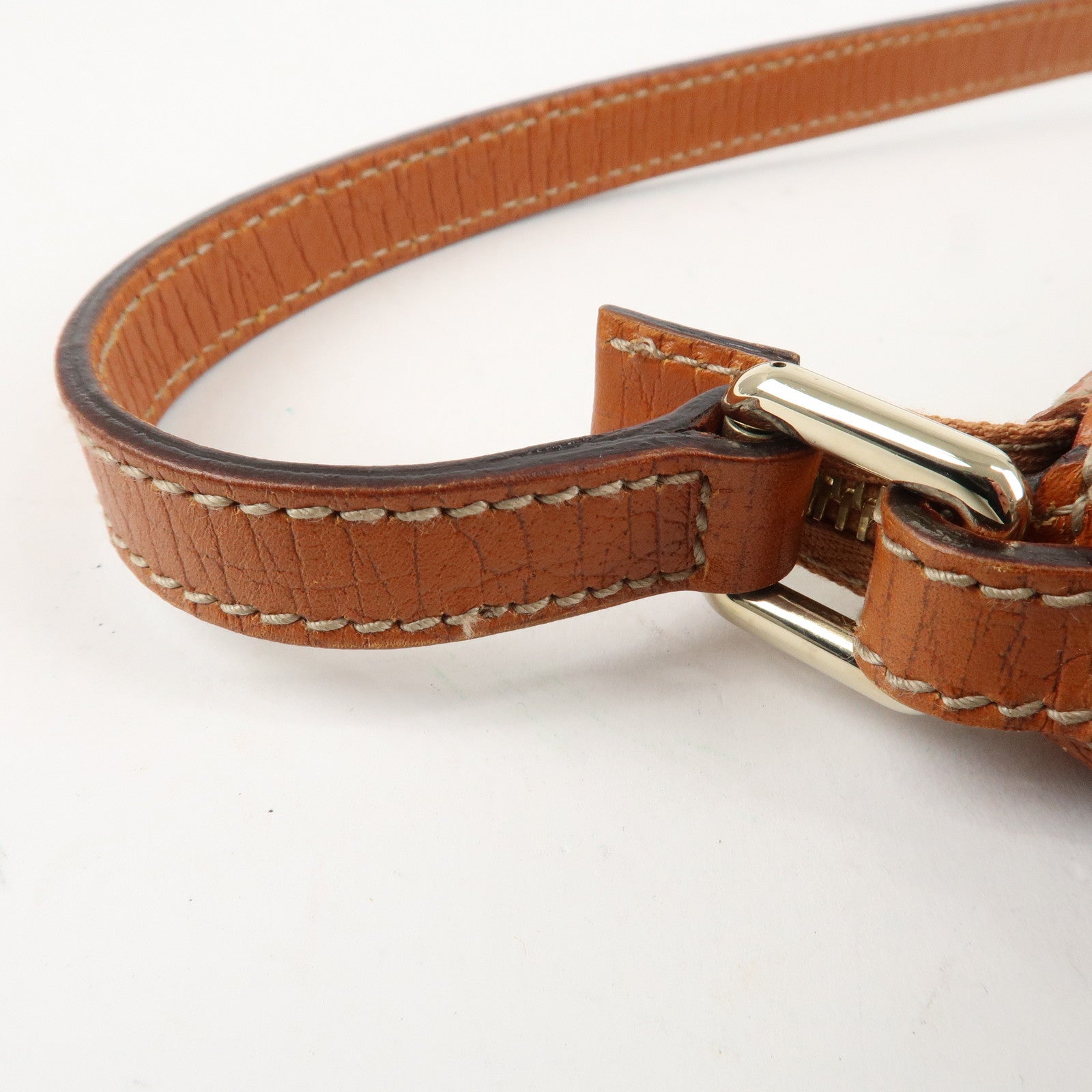GUCCI Sherry GG Canvas Leather Shoulder Bag Gold Boots Bag Charm 145970 Used