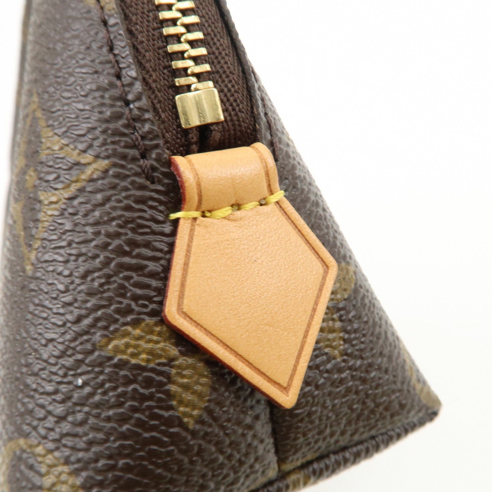 Louis Vuitton Monogram Pochette Cosmetic Pouch Brown M47515