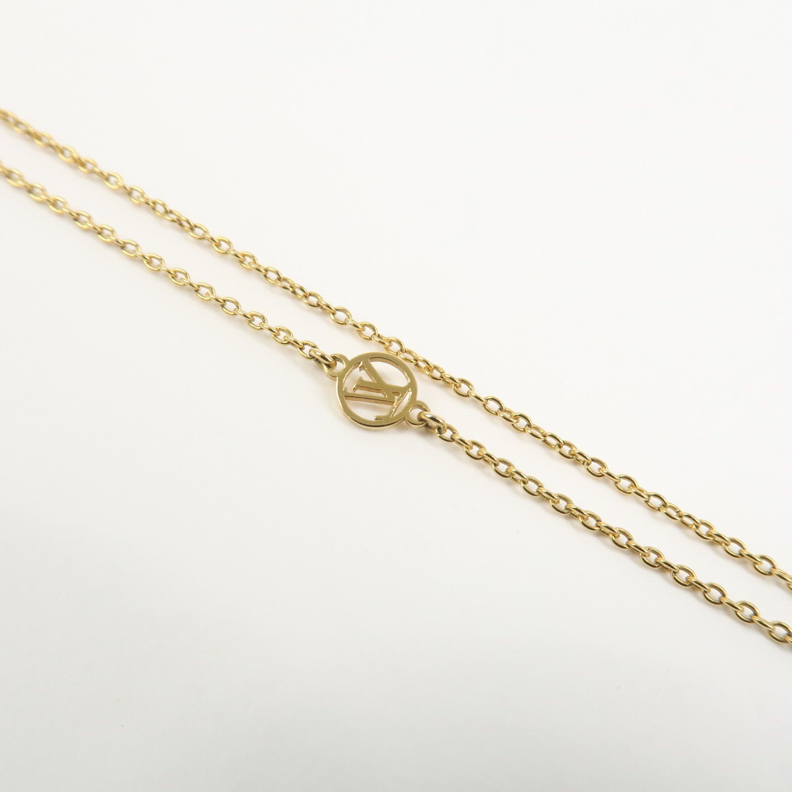 Louis Vuitton Collier Louisette Monogram Flower Necklace M00365