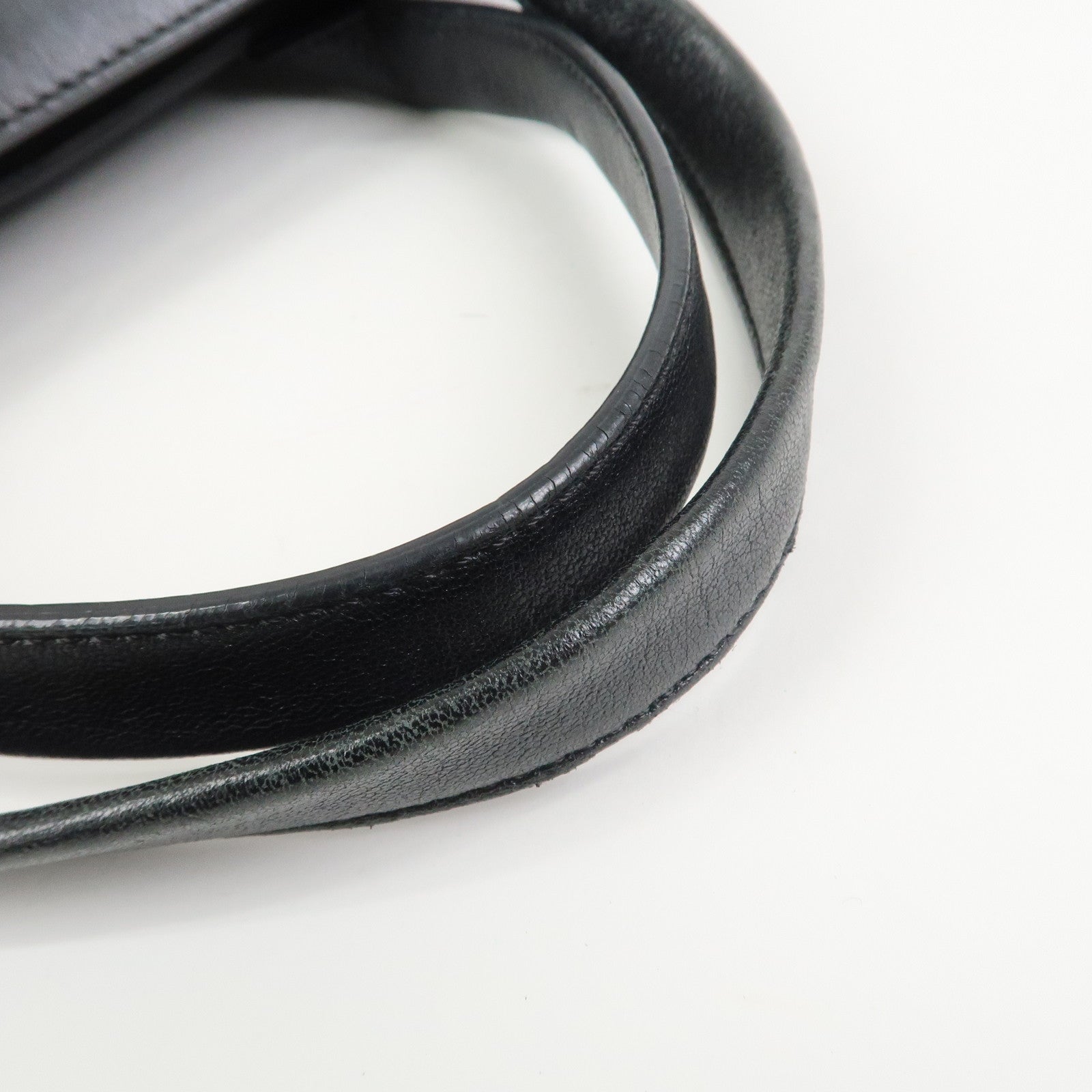 Chloe Alison Unborn Calf Leather Dalmatian Tote Bag Black Ivory