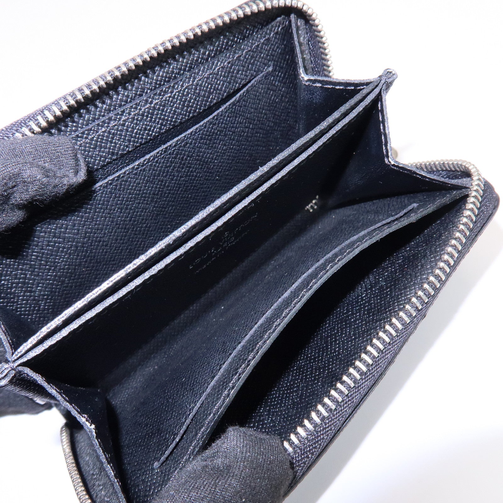 Louis Vuitton Damier Graphite Zippy Coin Purse Coin Case N63076