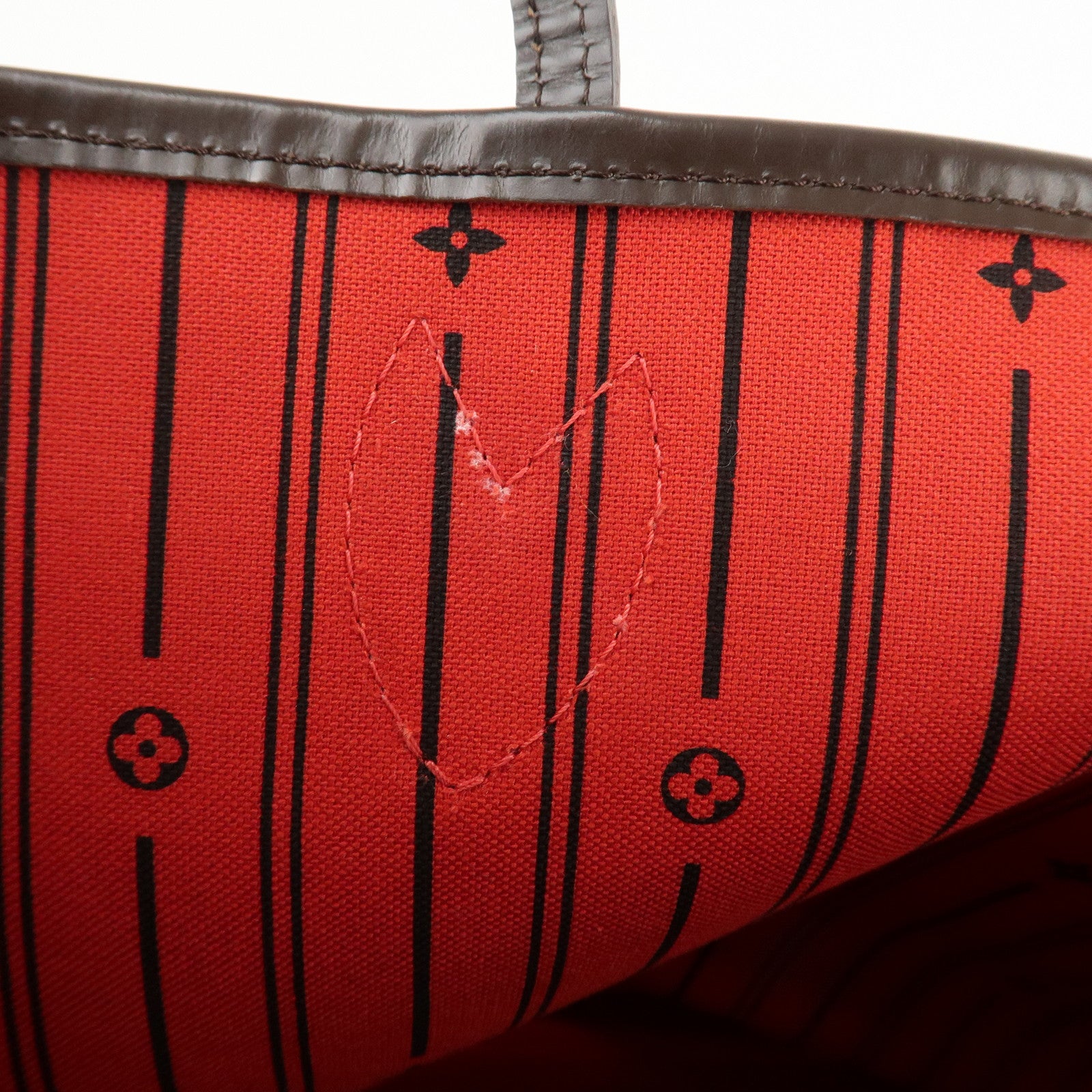 Louis Vuitton Damier Ebene Neverfull MM Tote Bag N51105 Used