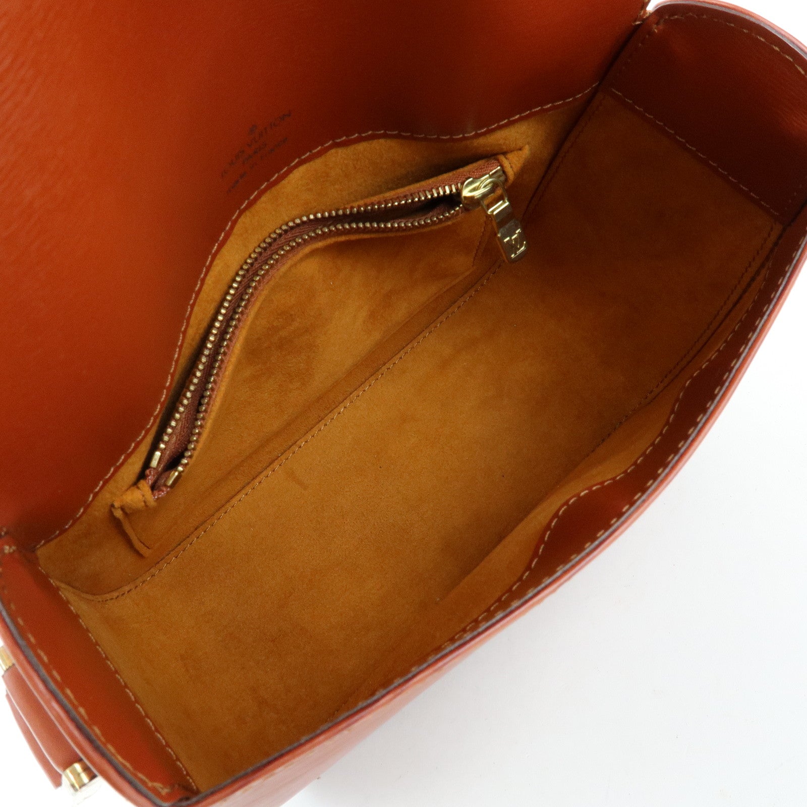 Louis Vuitton Epi Leather Buci Shoulder Bag Kenya Brown M52203
