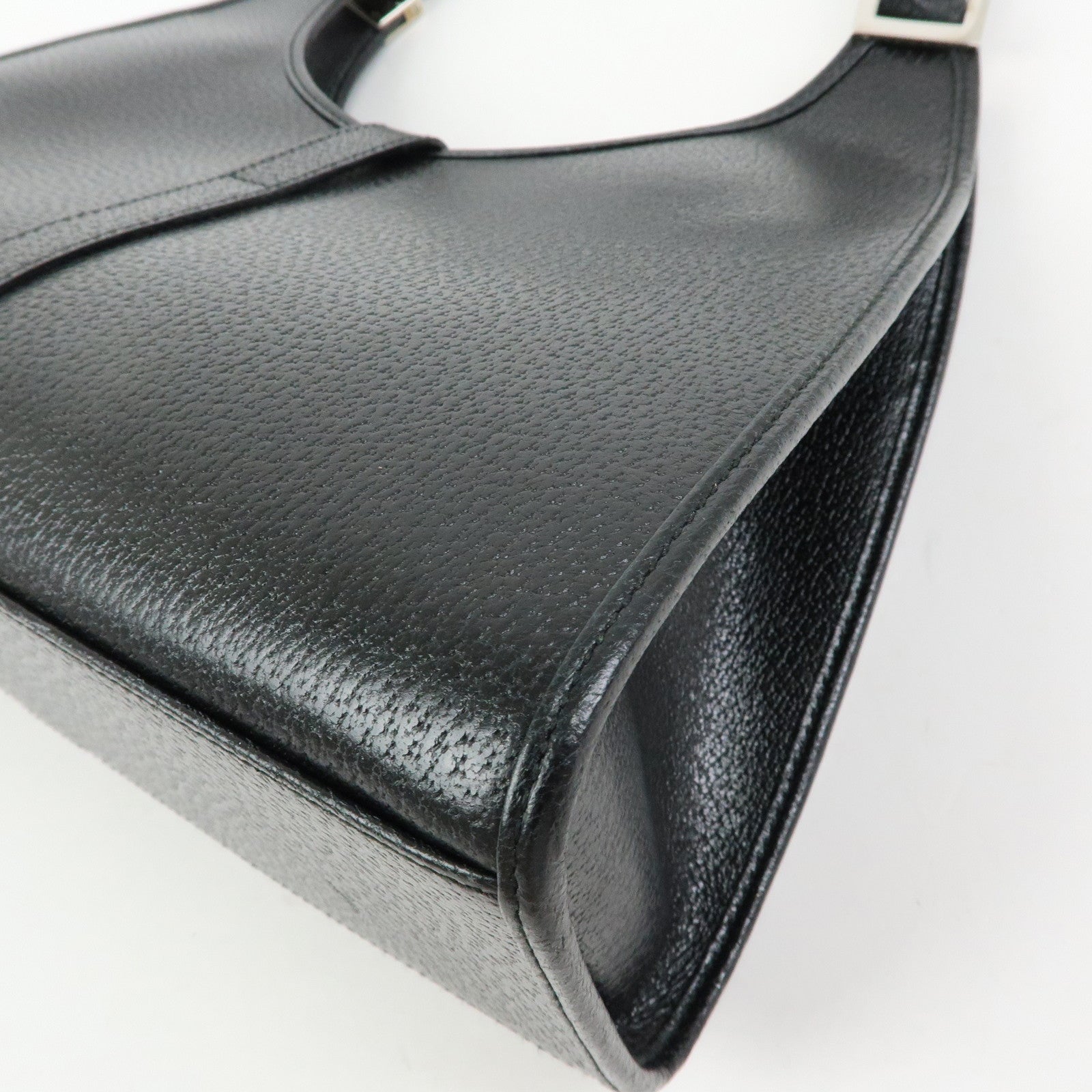 GUCCI Jackie Leather Shoulder Bag Hand Bag Black 002.1067