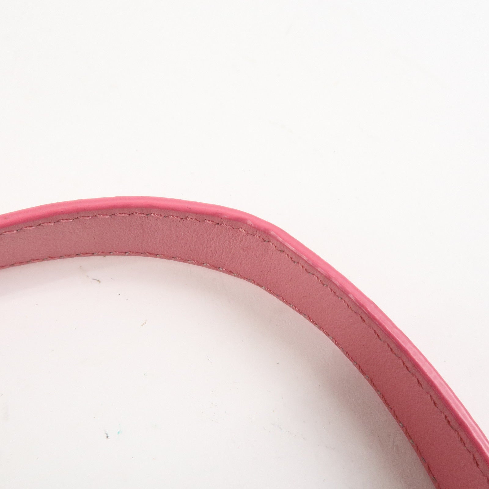 CELINE Ava Leather Hand Bag Hand Pouch Pink