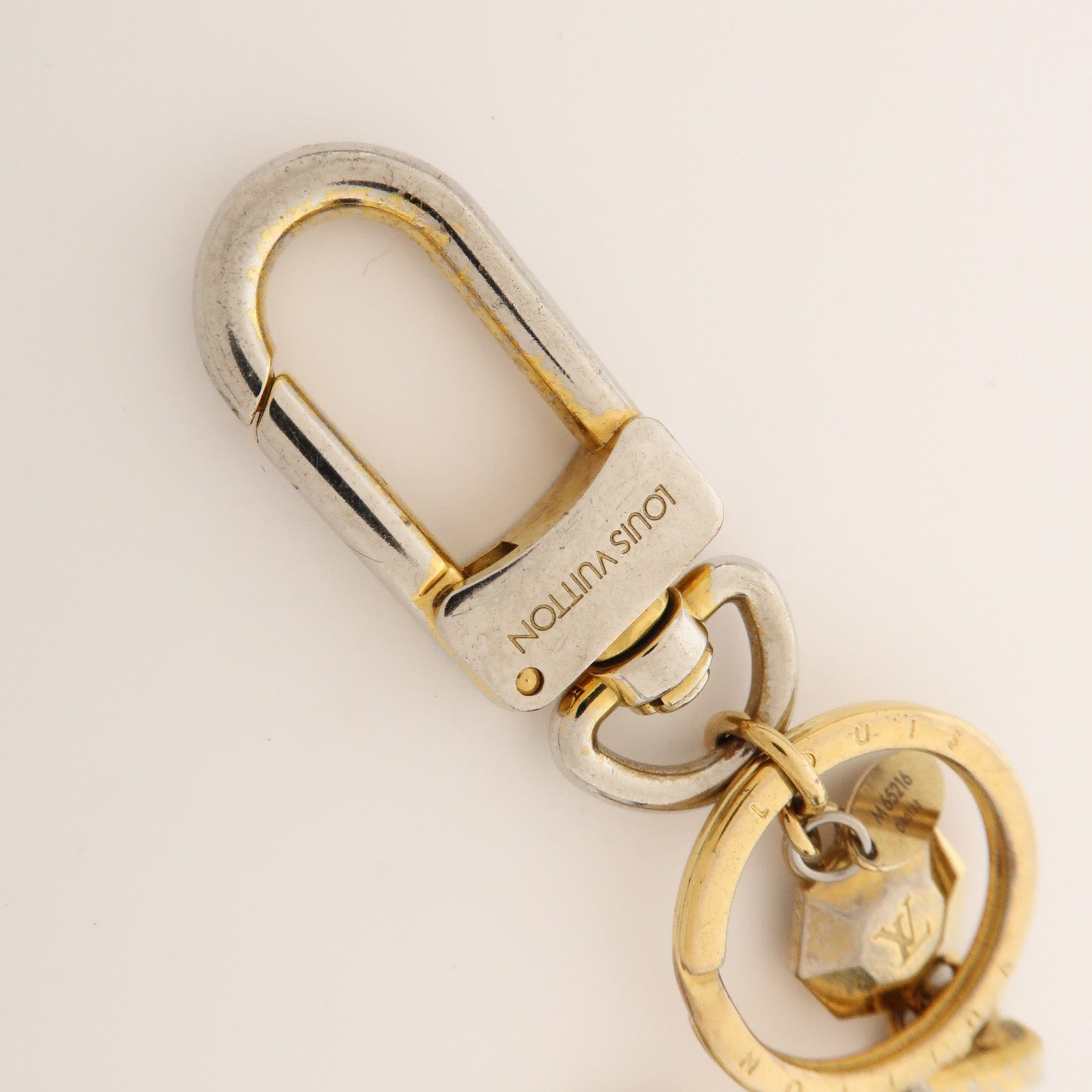Louis Vuitton Facettes Porte Cles Bag Charm Key Chain Gold M65216