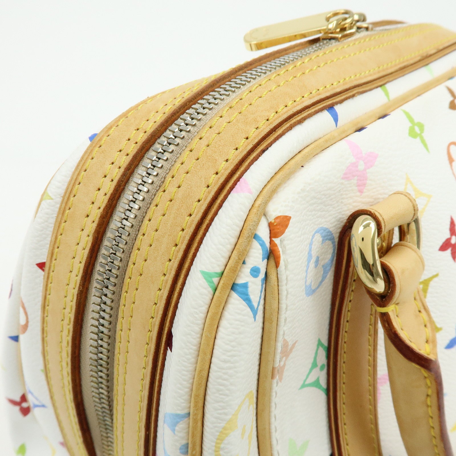 Louis Vuitton Monogram Priscilla Hand Bag Multicolor Blanc M40096