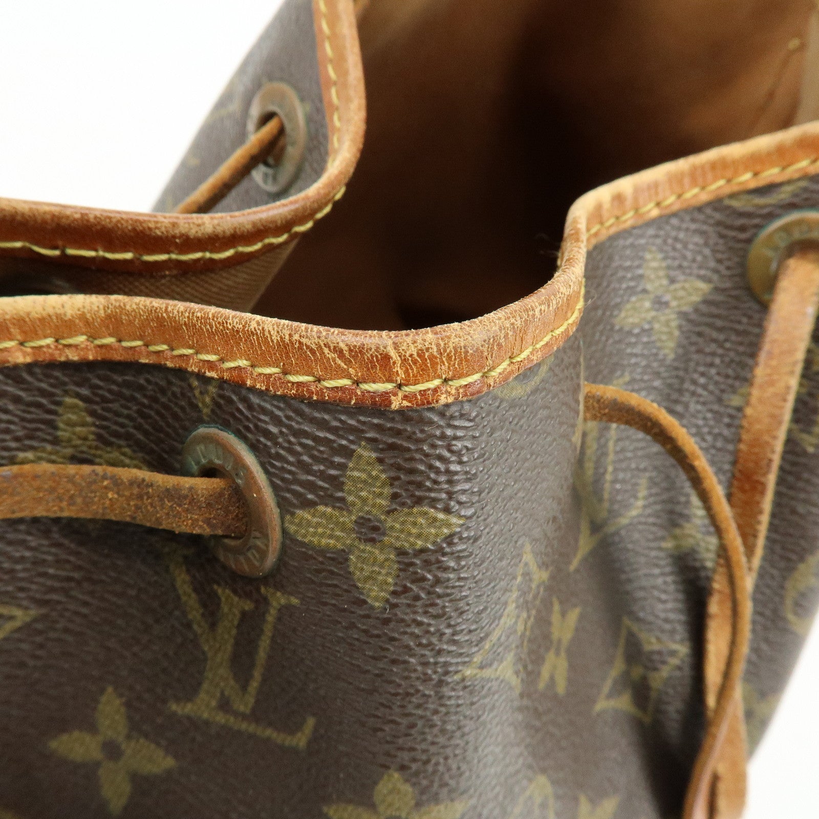 Louis Vuitton Monogram Petit Noe Shoulder Bag Brown M42226