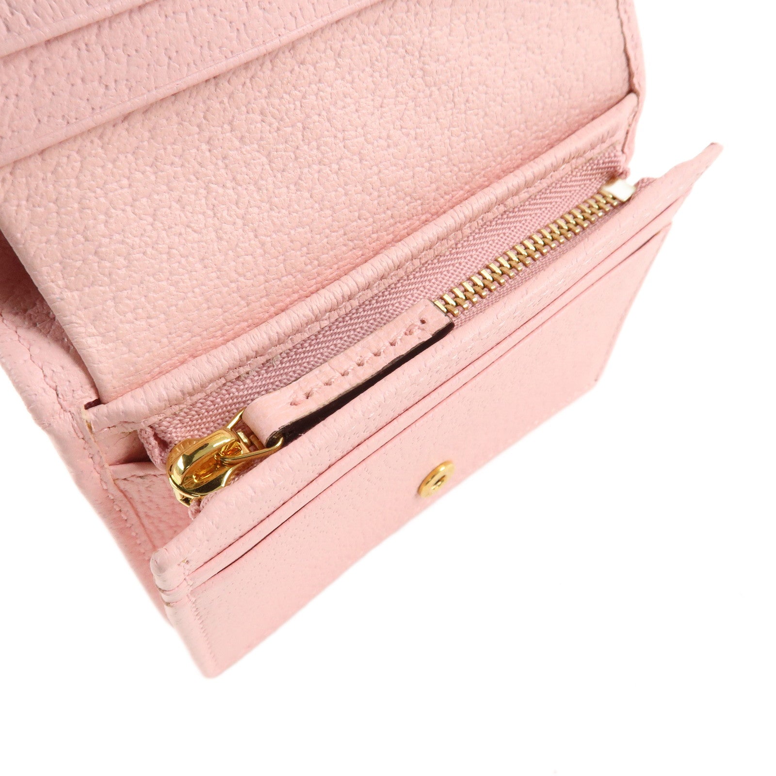 GUCCI GG Marmont Canvas Leather Japan Limited Flora Compact Wallet 577347 Used