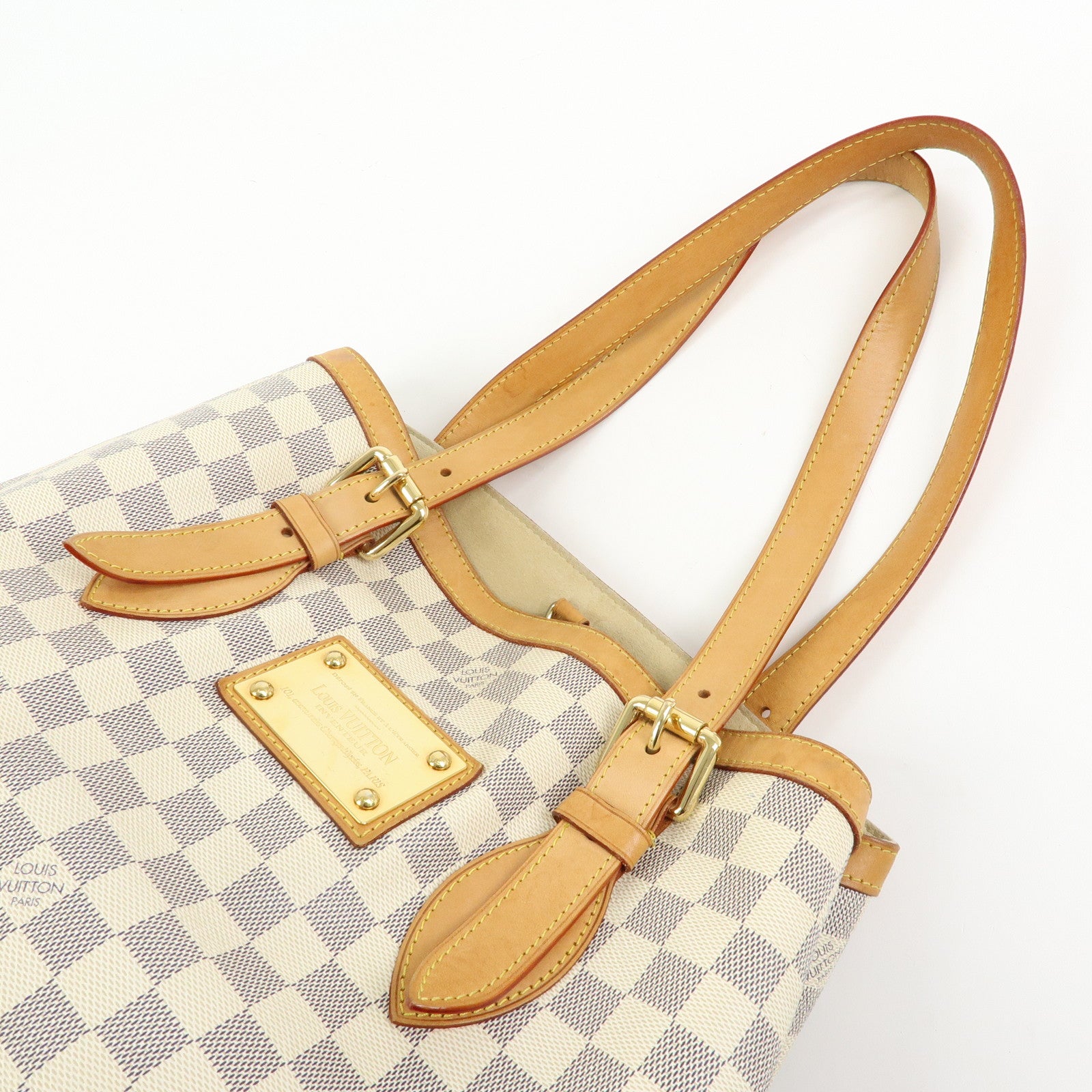 Louis Vuitton Damier Azur Hampstead MM Tote Bag Shoulder Bag N51206