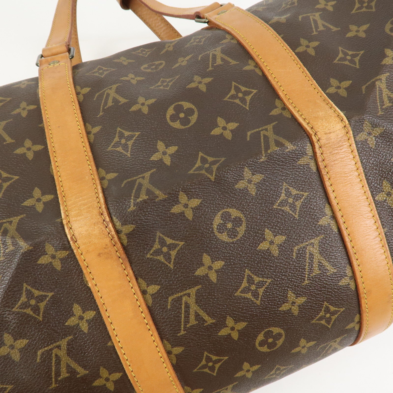 Louis Vuitton Monogram Sac Souple 45 Boston Bag Brown M41624