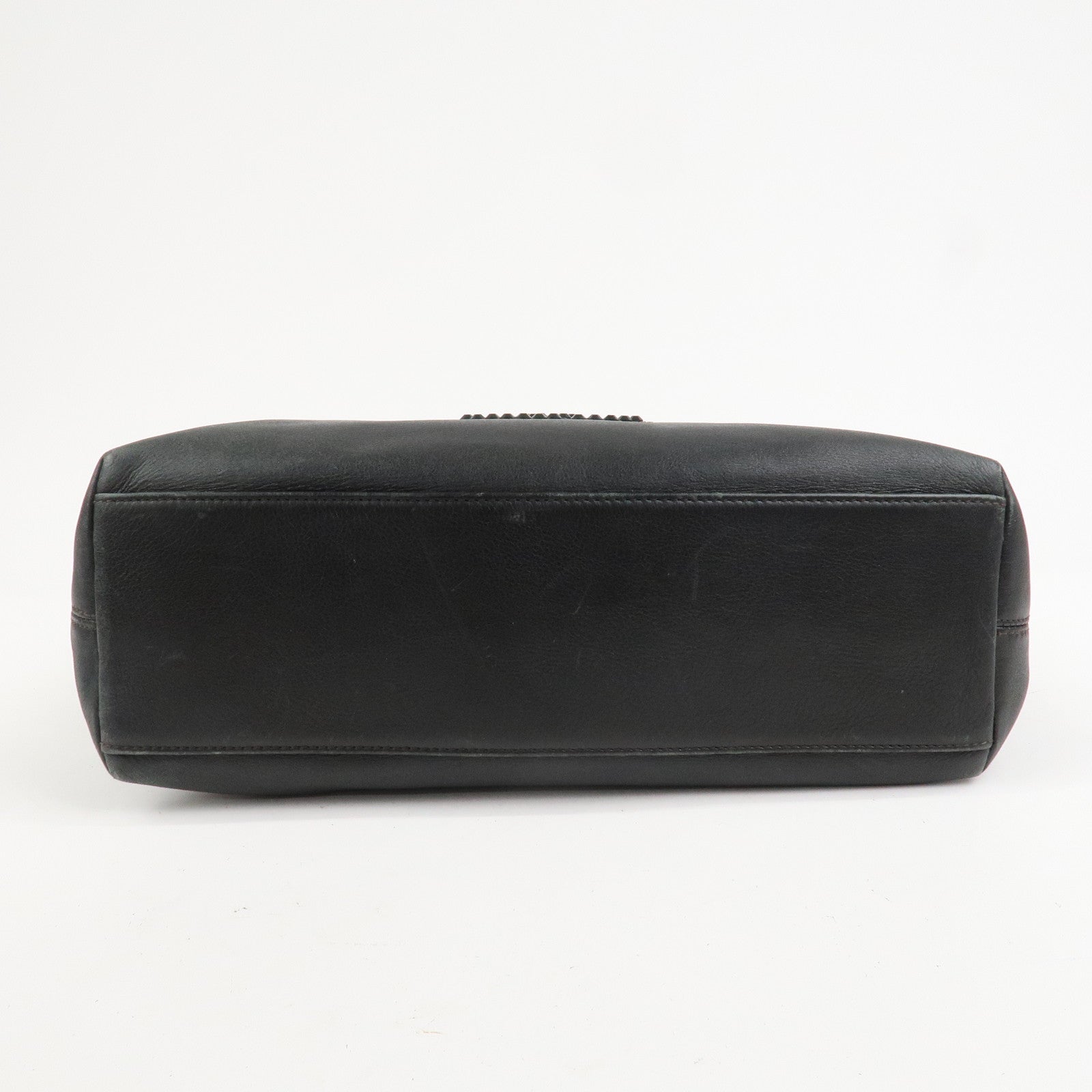 CHANEL COCO Mark Leather Tote Bag Shoulder Bag Black