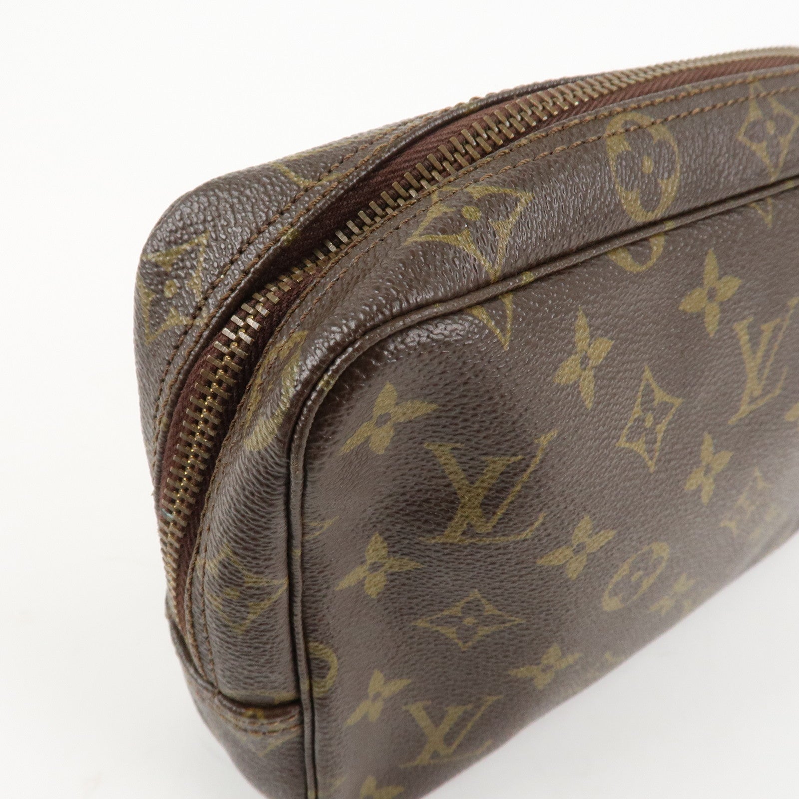 Louis Vuitton Monogram Trousse Toilette 23 Pouch Brown M47524 Used