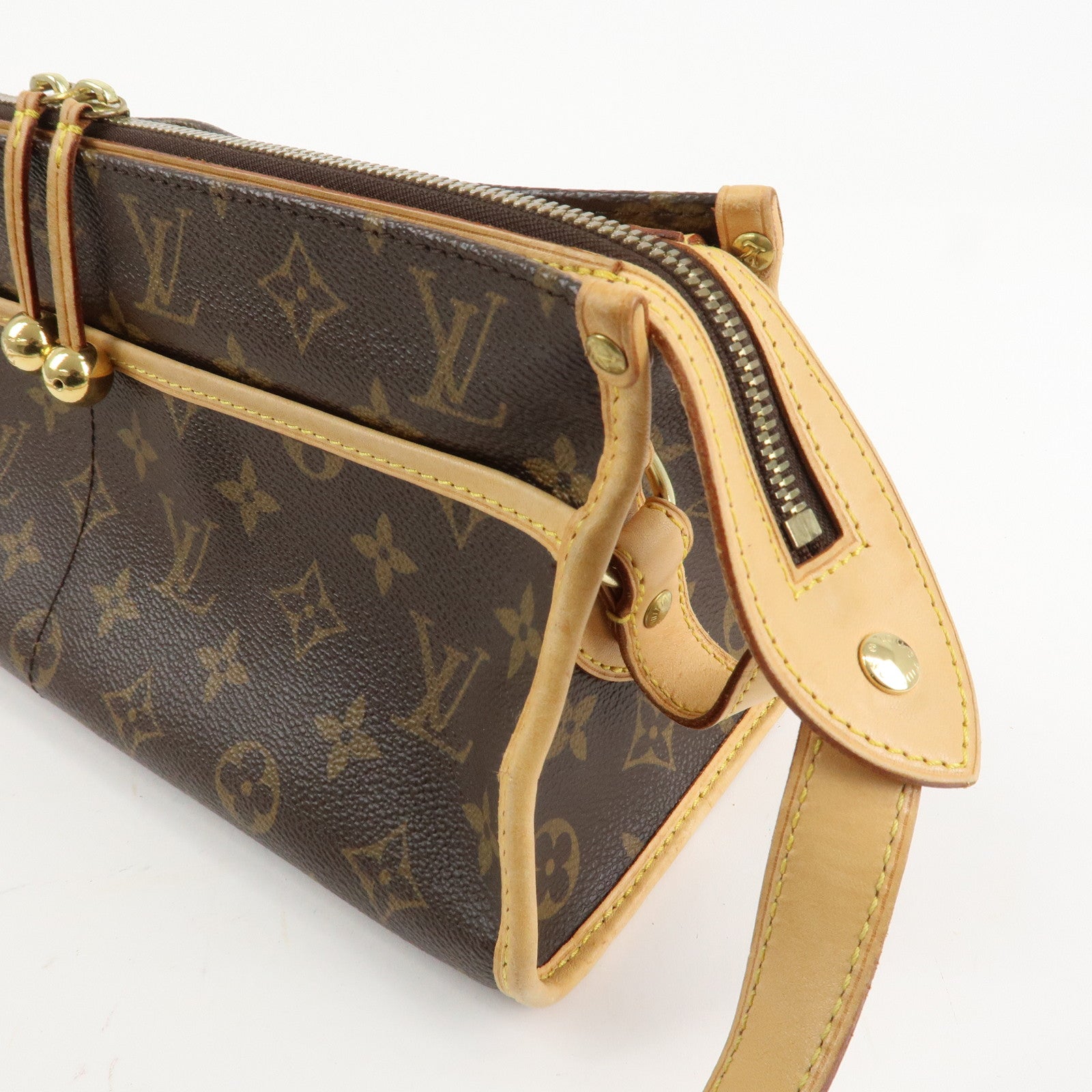 Louis Vuitton Monogram Popincourt Long Shoulder Bag Brown M40008 Used