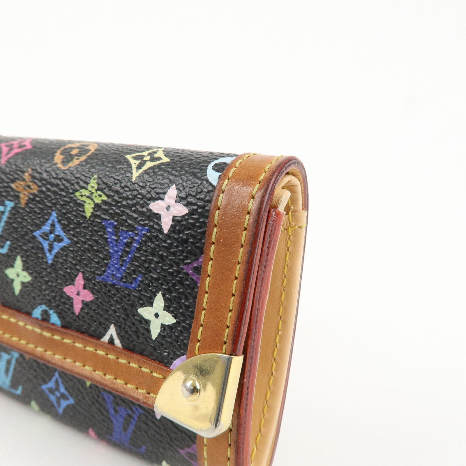 Louis Vuitton Monogram Multicolor Porte Monnaie Plat M92656 Used