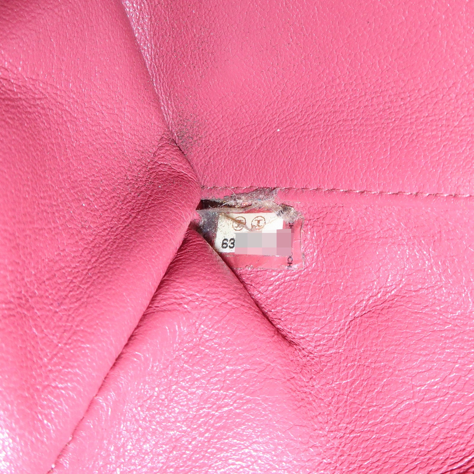 CHANEL Matelasse Leather Patent Leather Mini Boston Bag Pink Brown