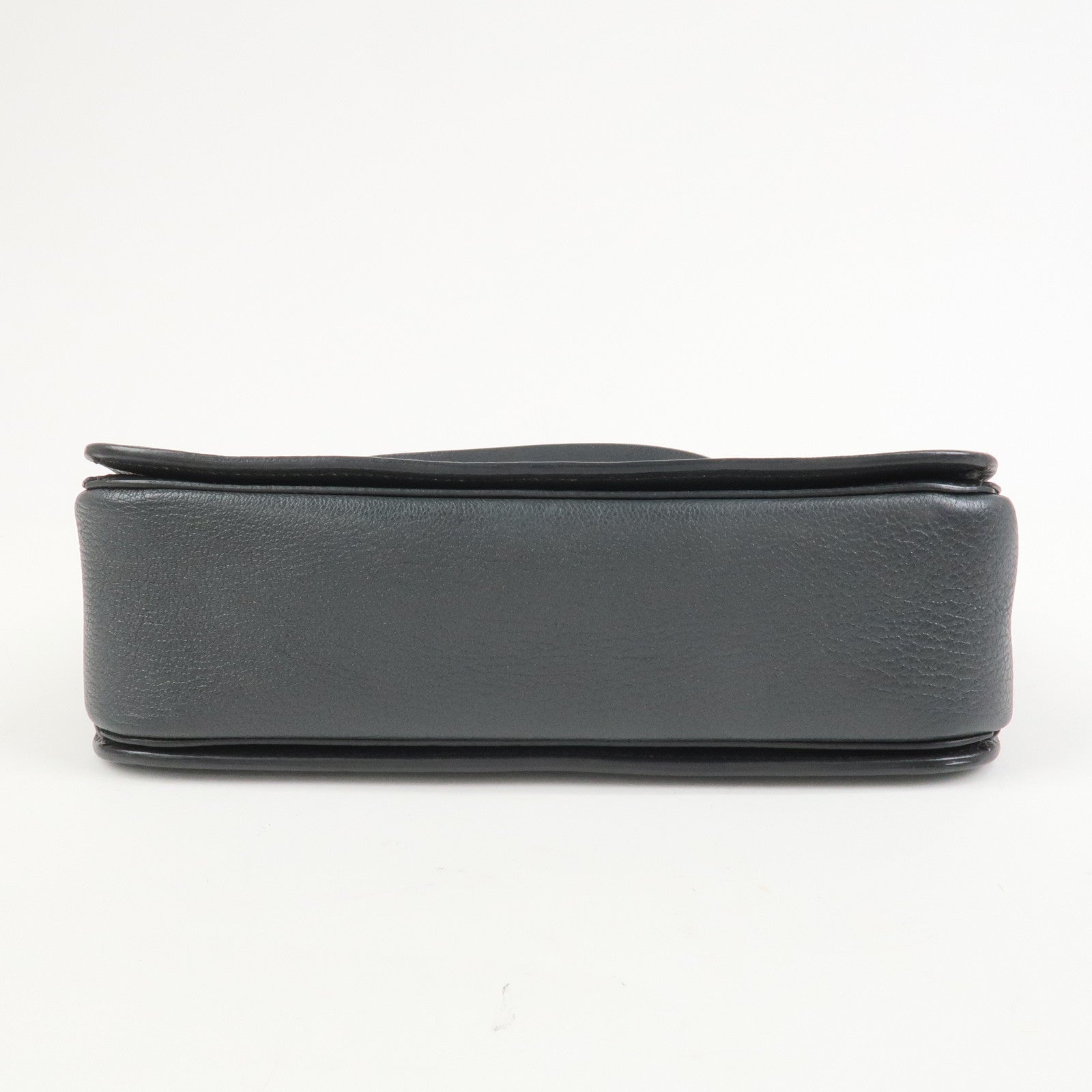 MIU MIU MADRAS Leather 2Way Bag Hand Bag Shoulder Bag Grey