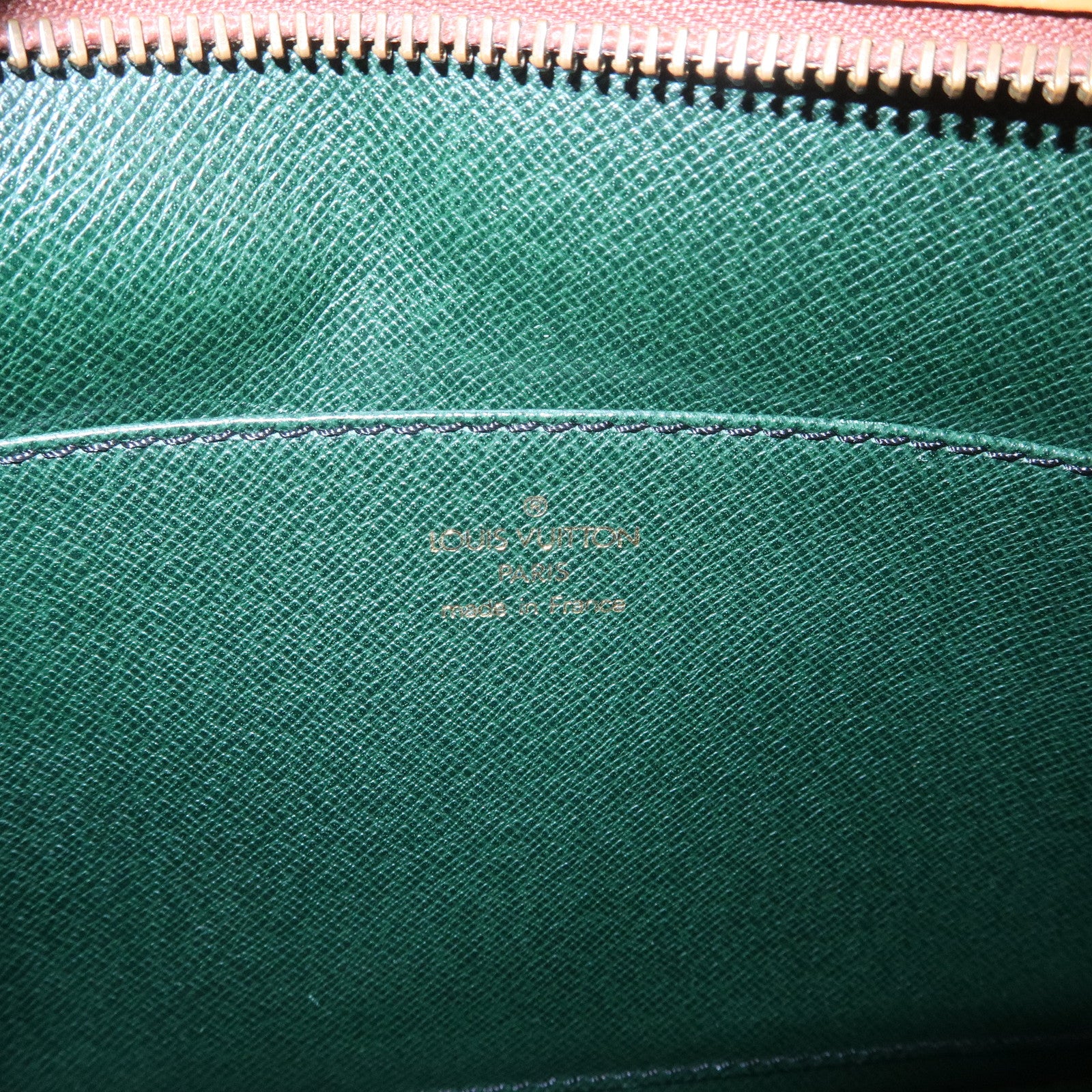 Louis Vuitton Epi Pochette Homme Clutch Bag Zipang Gold M52528