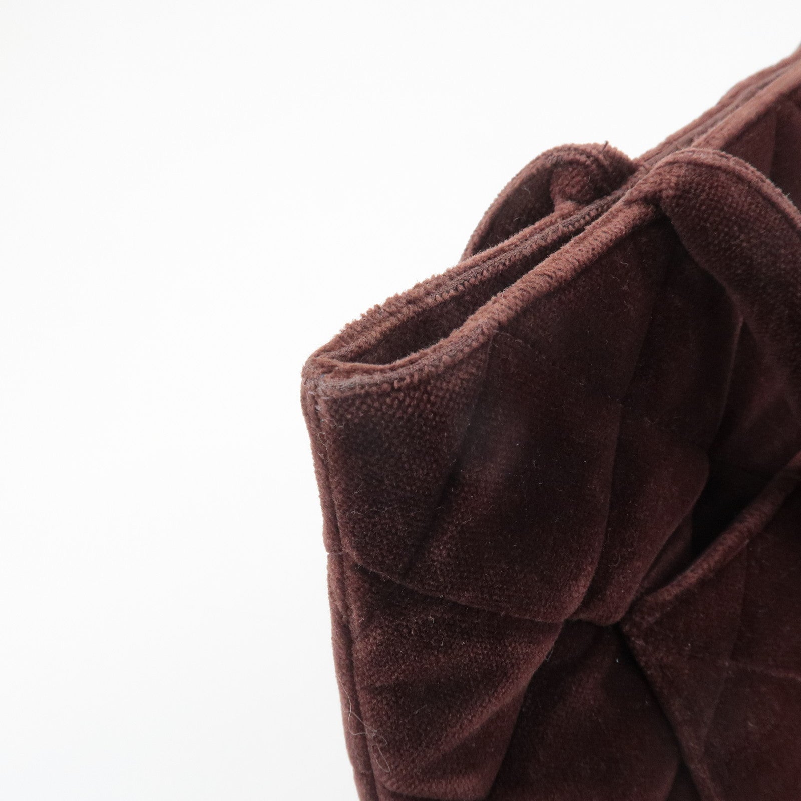 CHANEL Matelasse COCO Mark Velour Medalion Tote Bag Hand Bag A01804 Used