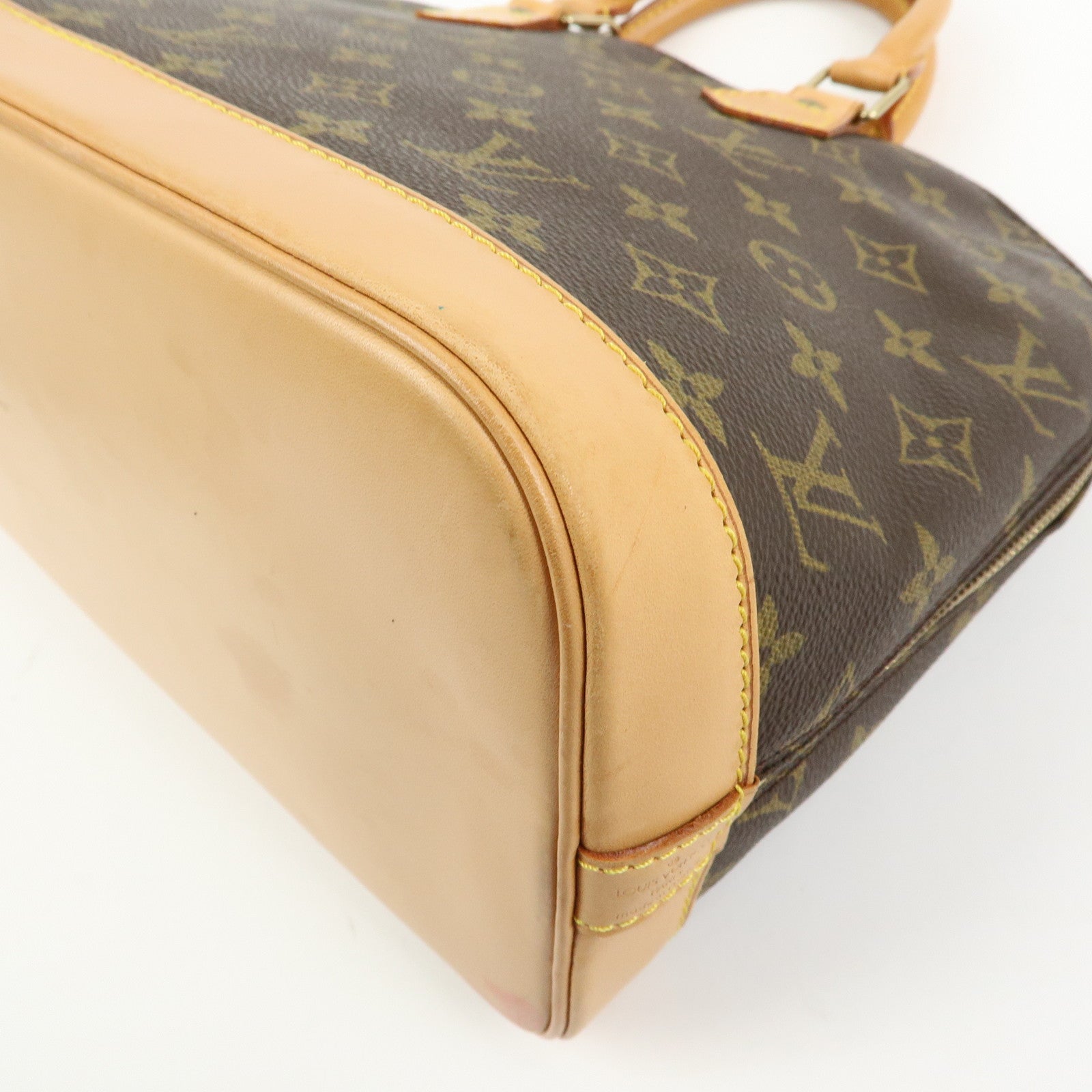 Louis Vuitton Monogram Alma Hand Bag Brown M51130