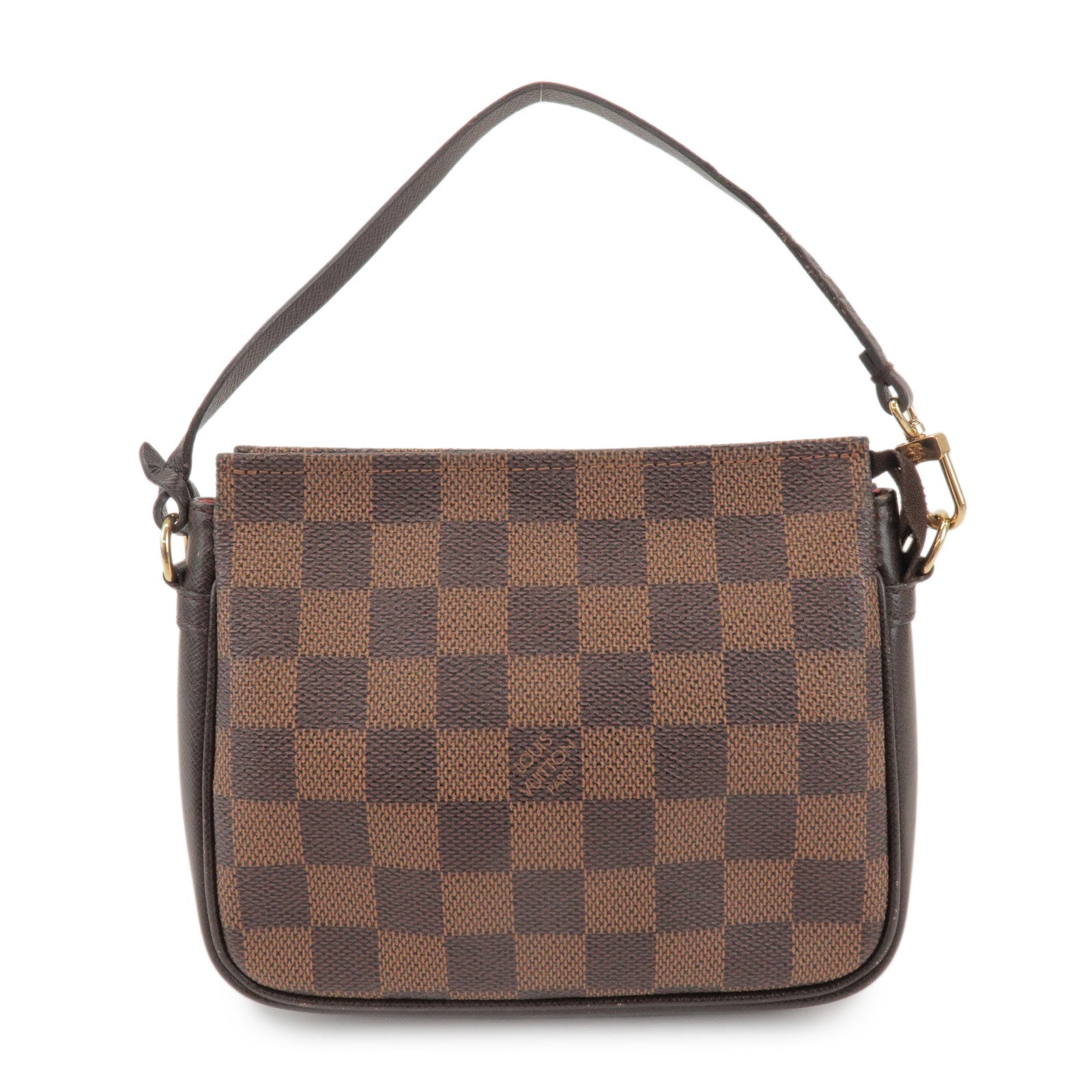 Louis Vuitton Damier Trousse Makeup Accessory Pouch Brown N51982