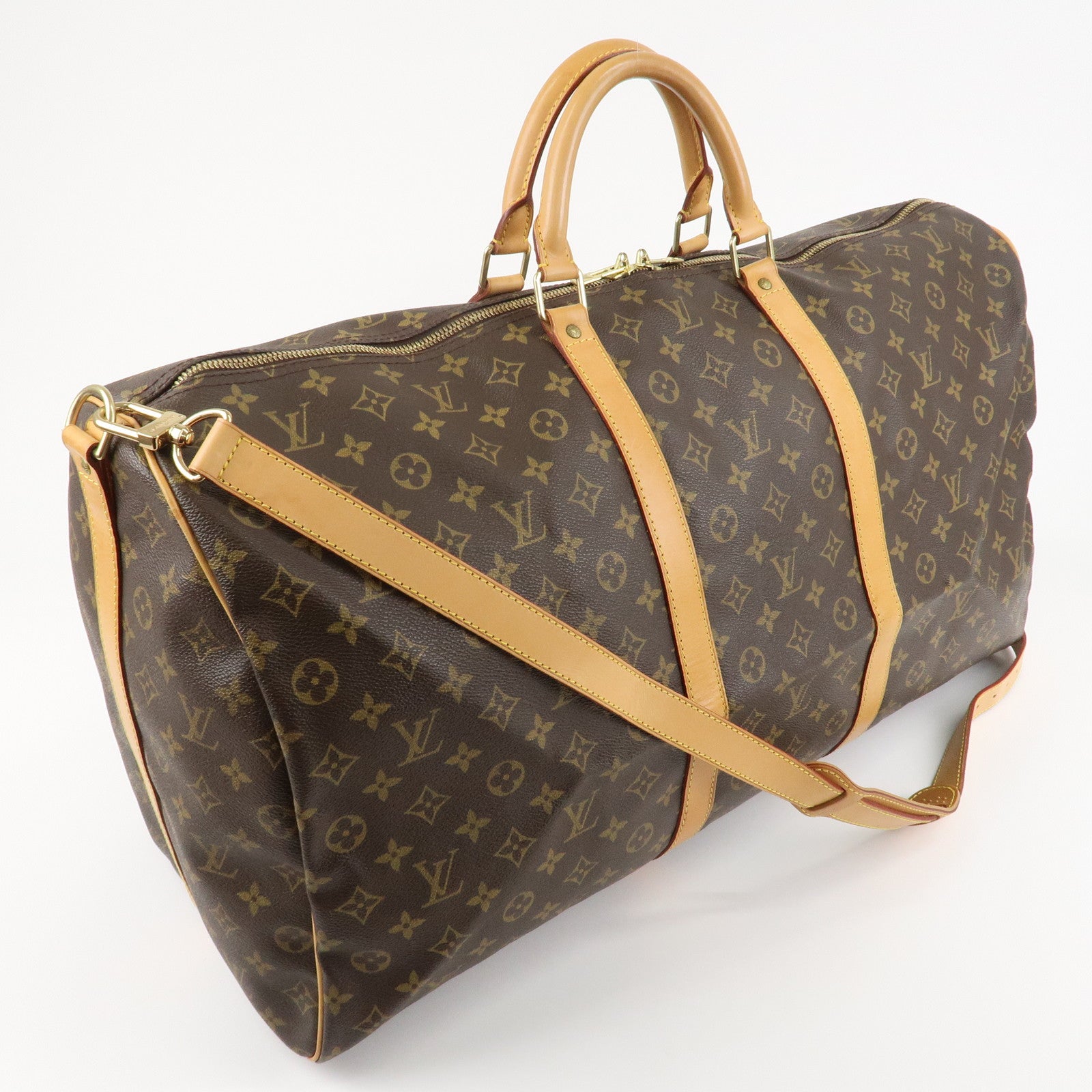 Louis Vuitton Monogram Keep All Bandouliere 60 Boston Bag M41412 Used